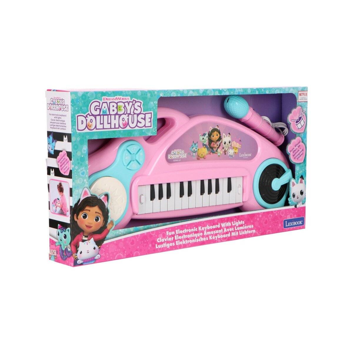 Gabby's Dollhouse Beleuchtete Tastatur Für kleine Musikerinnen!