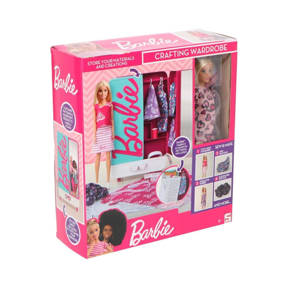 Barbie Kleiderschrank-Set mit Barbie-Puppe  Traumhafte Modewelt für Kinder