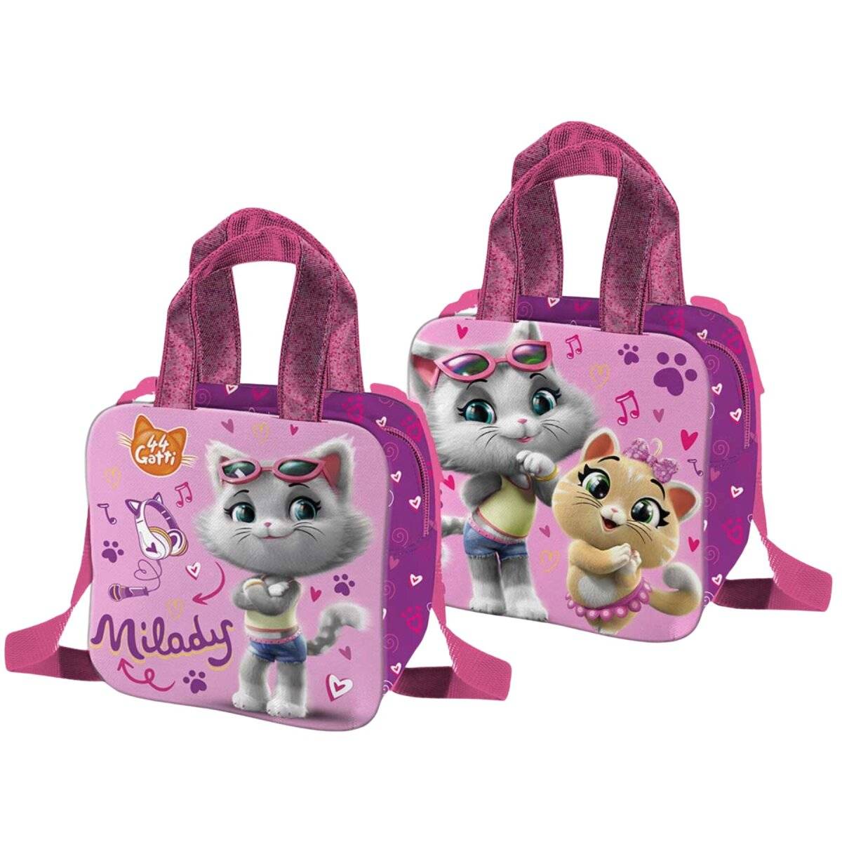 44 Cats Handtasche für Kinder  Praktische Schultertasche für Alltag und Freizeit