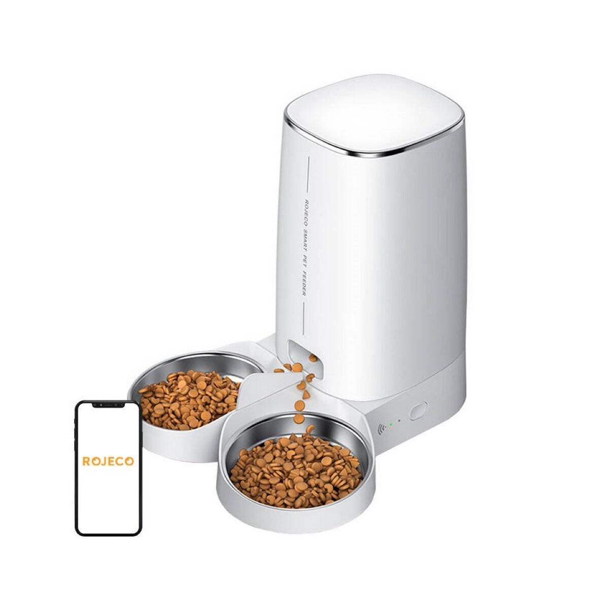 Automatischer Futterspender für Haustiere 4L WiFi-Version mit Doppelnapf