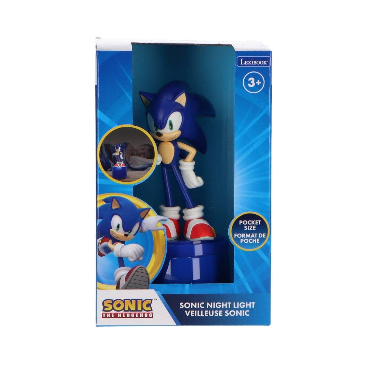 Sonic Nachtlicht im Taschenformat Leuchtender Komfort für Kinder