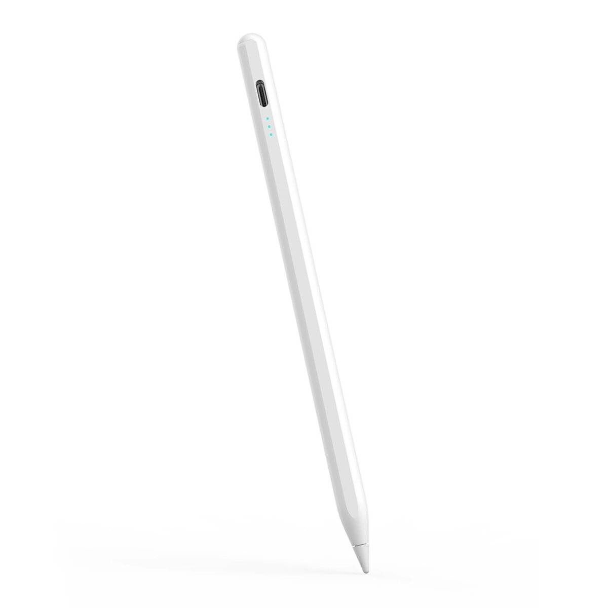 Aktiver Eingabestift 130 mAh USB-C  weiß, inkl. Ladekabel, 4 Ersatzspitzen