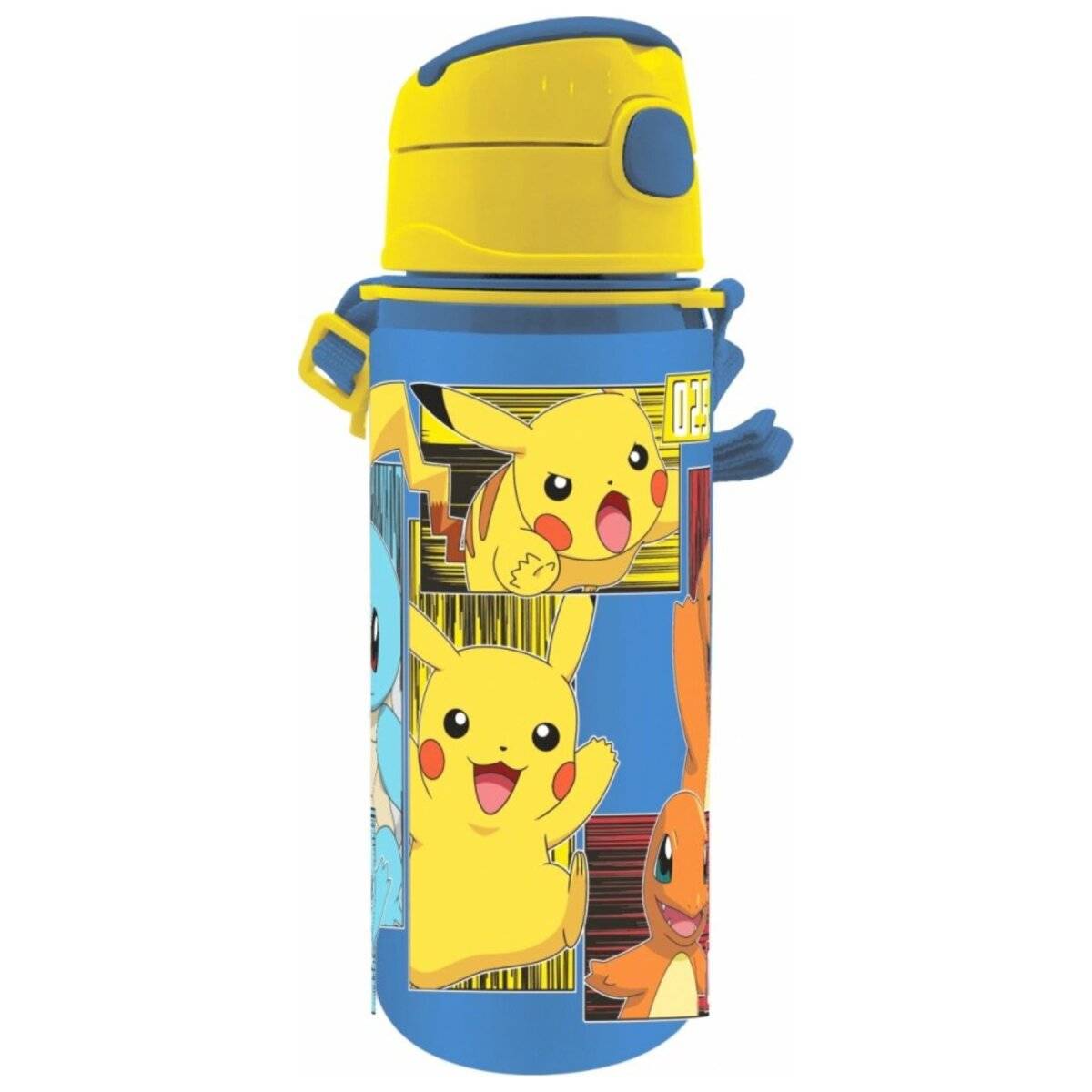 Pokémon-Design Wasserflasche für Kinder mit praktischen Funktionen 600 ml