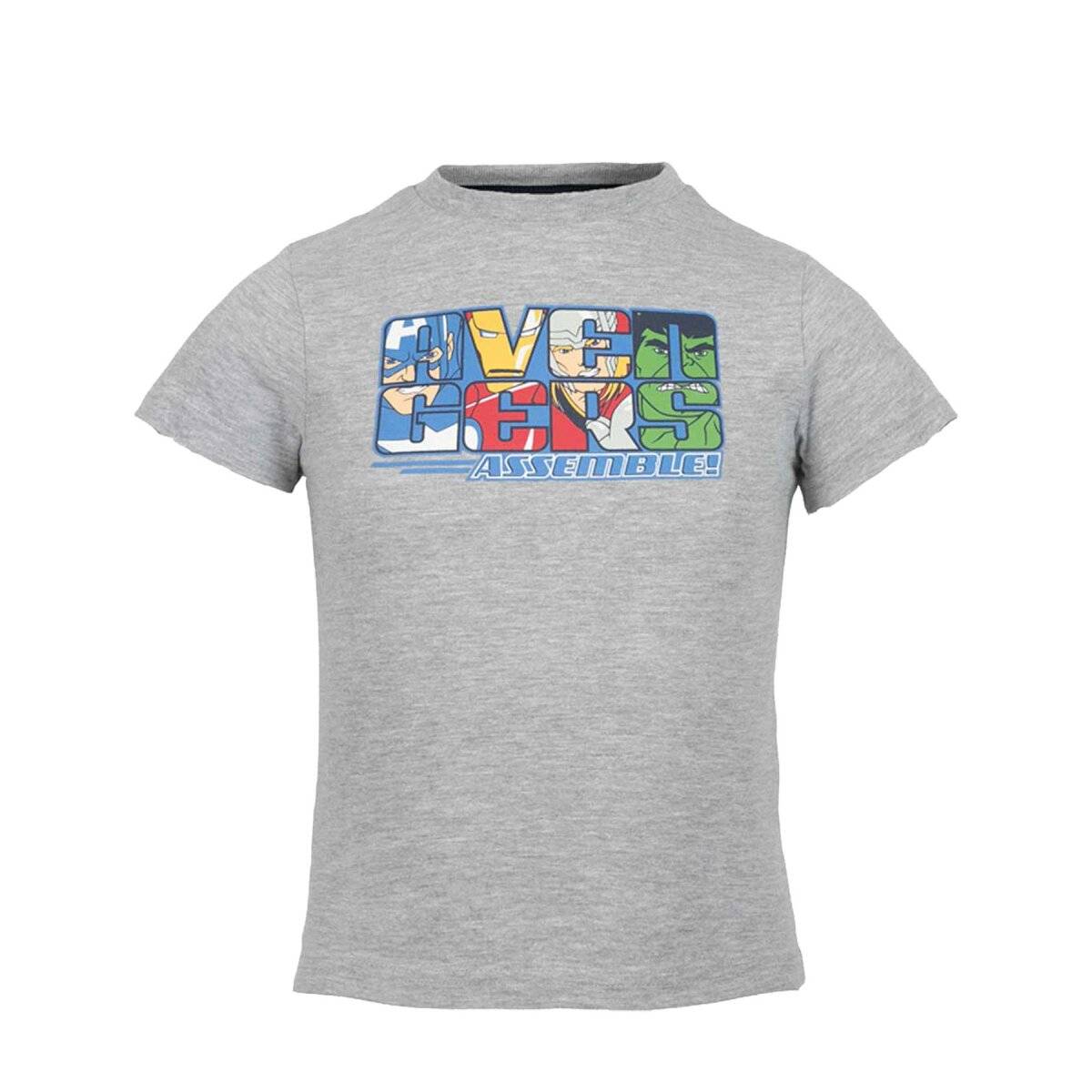 Avengers T-Shirt Bequemer Baumwollmix für Superhelden-Fans 122/128 Grau