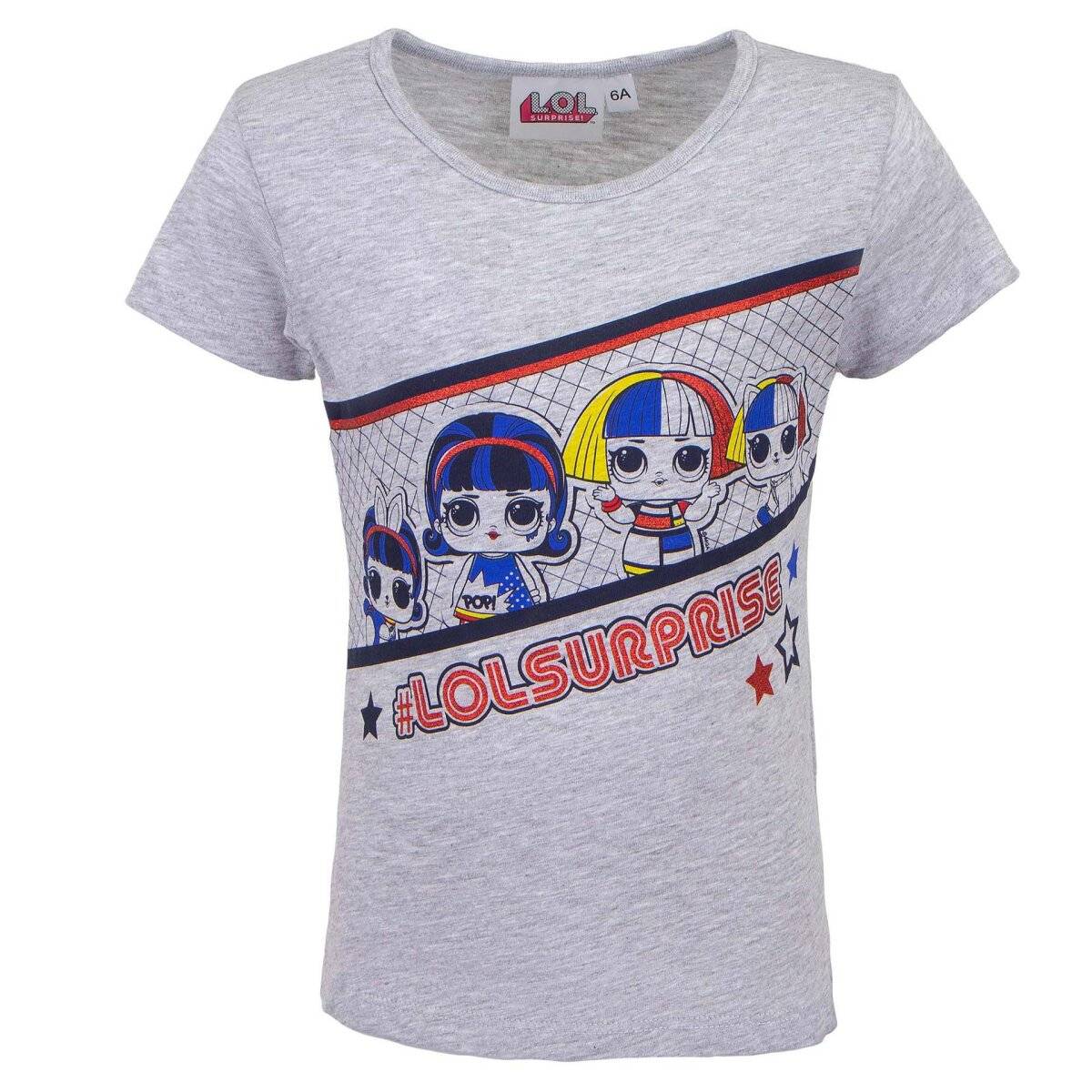 LOL Surprise Shirt Perfekt für Schule und Freizeit 100 % Baumwolle 9 Jahre Grau