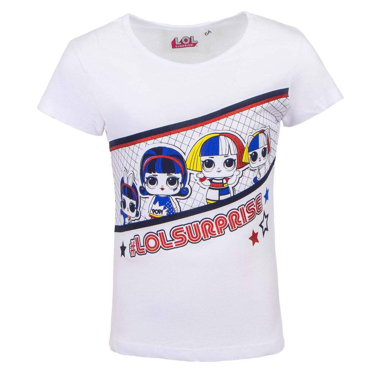 LOL Surprise Shirt Perfekt für Schule und Freizeit 100 % Baumwolle 10 Jahre Weiß