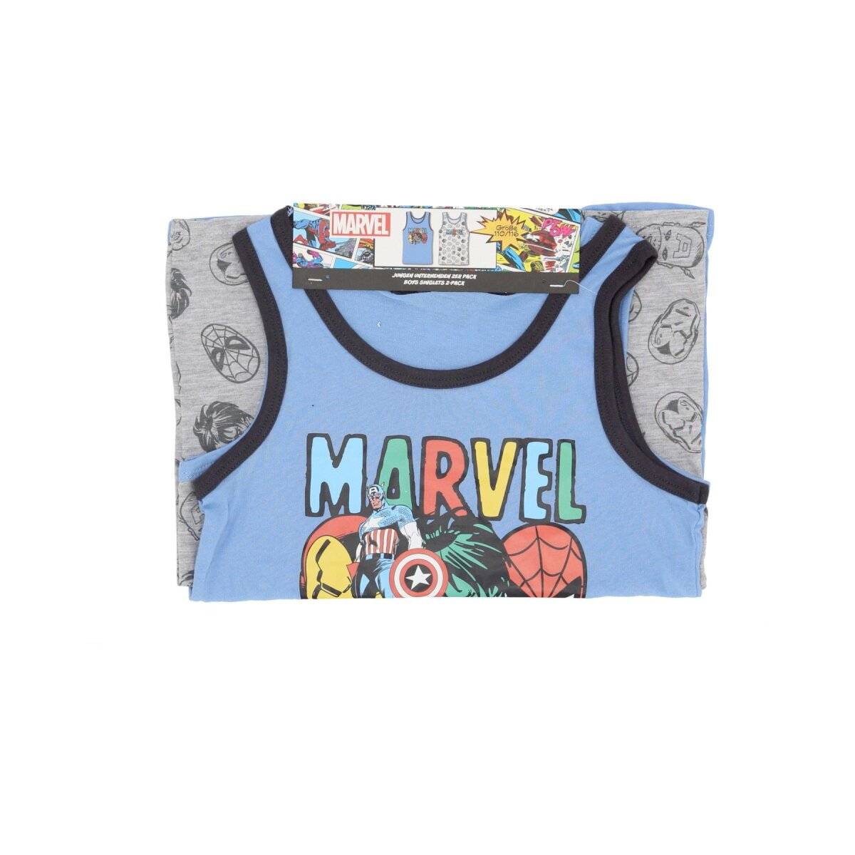 Marvel 2er-Pack Shirts  Bequeme Baumwoll-Oberteile für Kinder 122/128