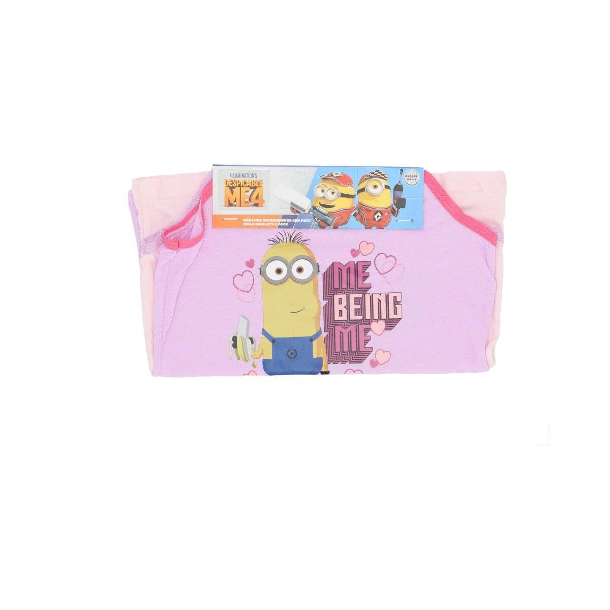 Minions Shirts im 2er-Pack aus Baumwolle  Perfekte Oberteile für Mädchen 110/116