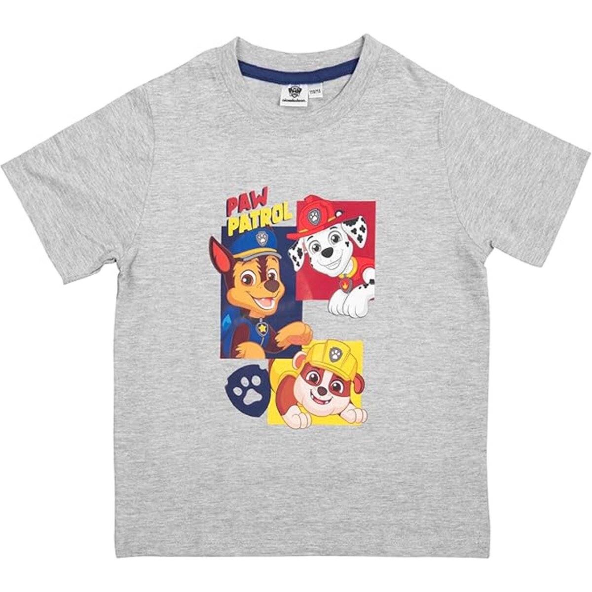 Paw Patrol T-Shirt mit Chase, Marshall & Rubble  Kurzarmshirt Oberteil für Kinder 98/104