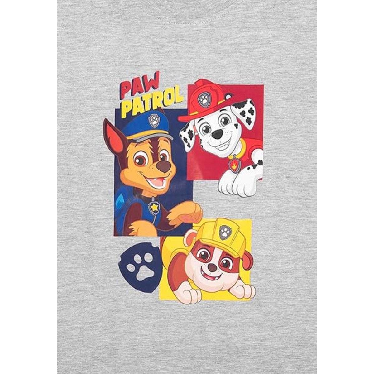 Paw Patrol T-Shirt mit Chase, Marshall & Rubble  Kurzarmshirt Oberteil für Kinder 98/104