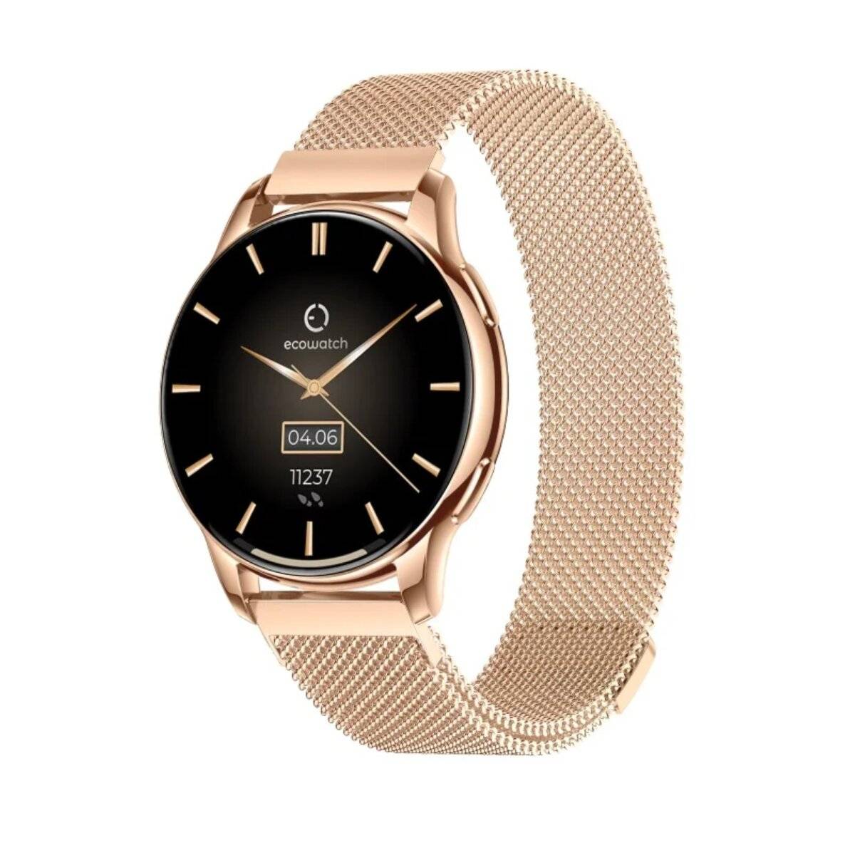Smartwatch Ecowatch 3, 280mAh, 1,32 Zoll 466x466, Wasserdicht IP67 Gold