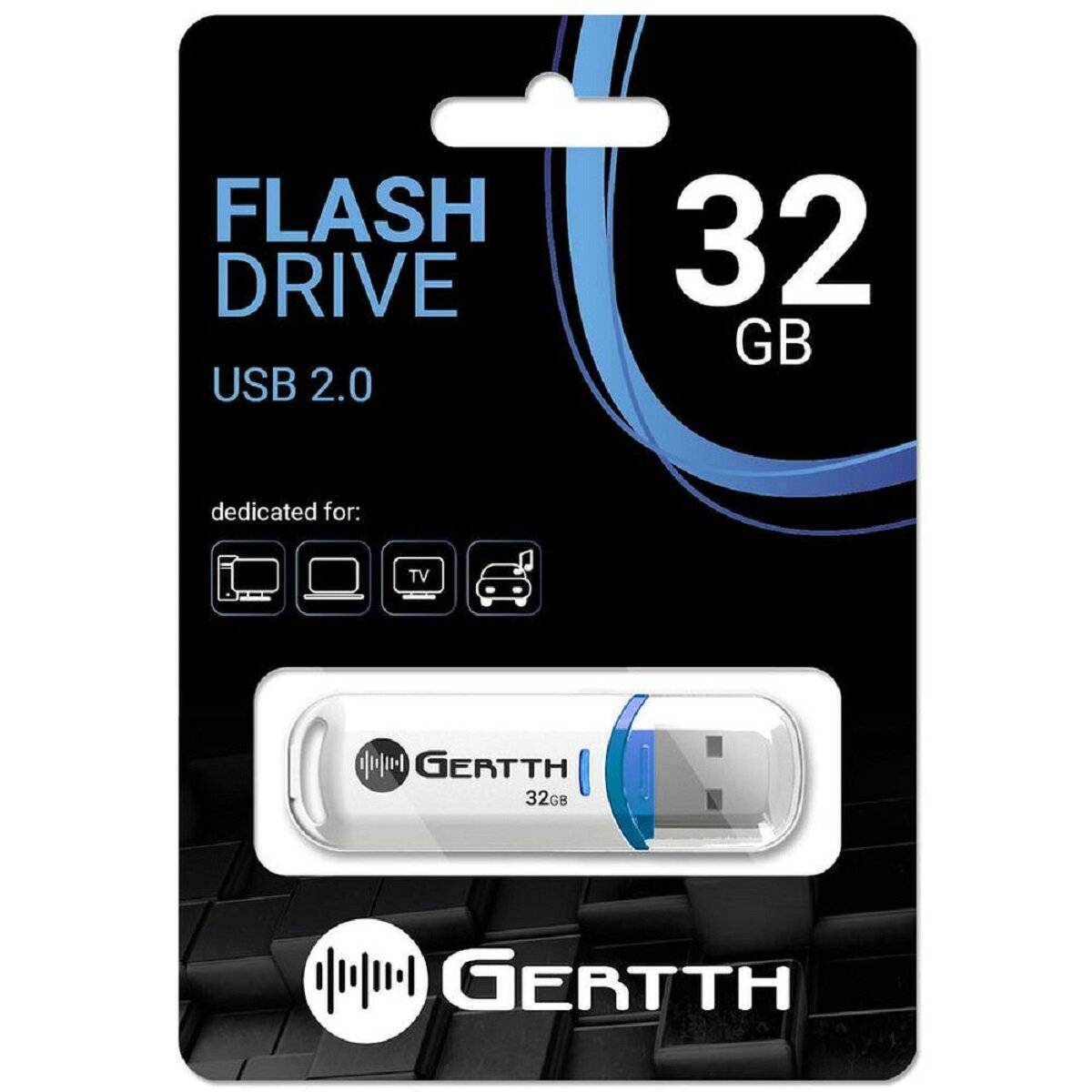 GERTTH Speicherstick USB 2.0  Praktisch USB-Stick für den täglichen Gebrauch 32 GB