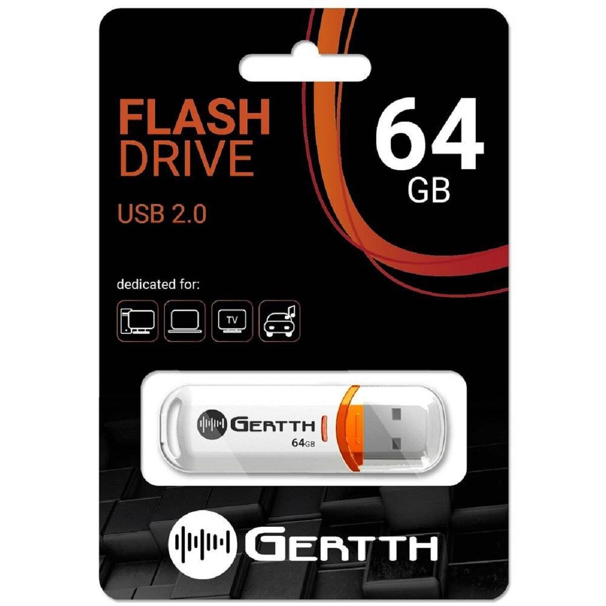 GERTTH Speicherstick USB 2.0  Praktisch USB-Stick für den täglichen Gebrauch 64 GB