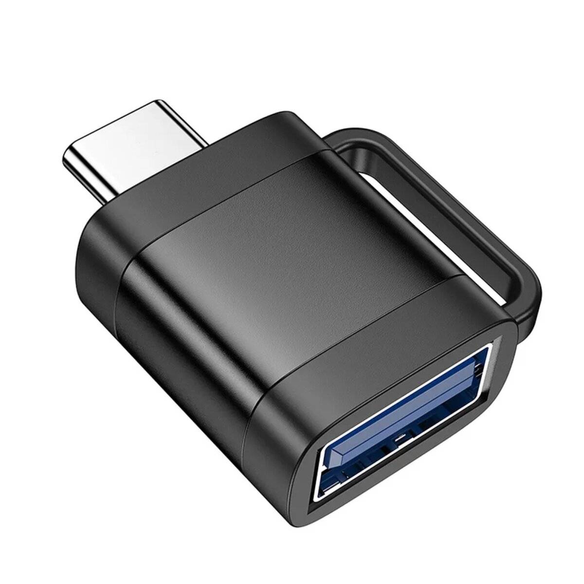 HOCO OTG-Adapter Typ C (männlich) auf USB A (weiblich) 3A UA31C schwarz