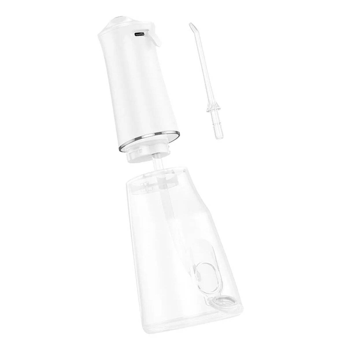 Elektrische Munddusche mit Wassertank 390 ml, IPX7-Wasserbeständig 2000 mAh Weiß