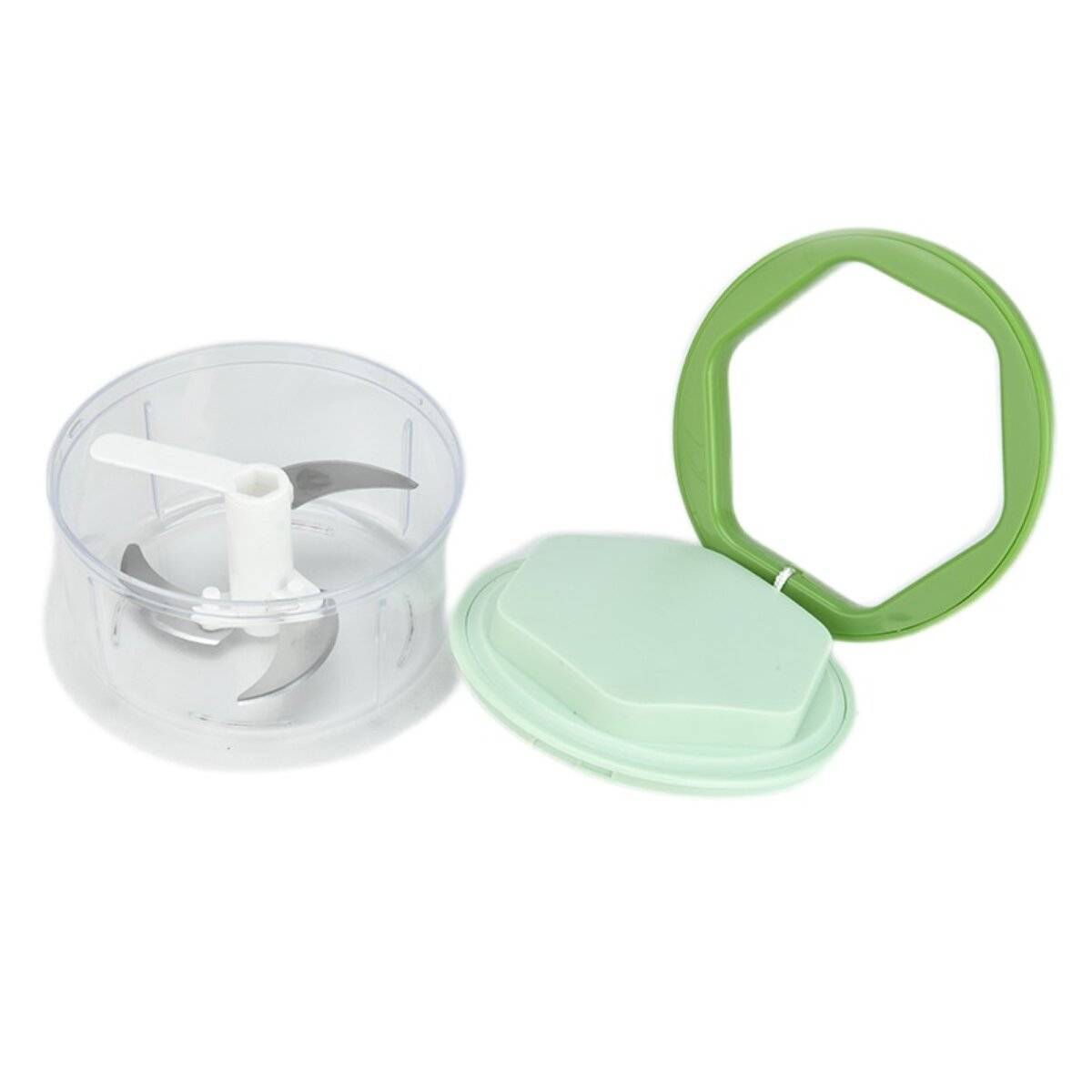 Mini Multischneider für Gemüse 550 ml in Grün - Ideal zu Camping oder Ausflüge