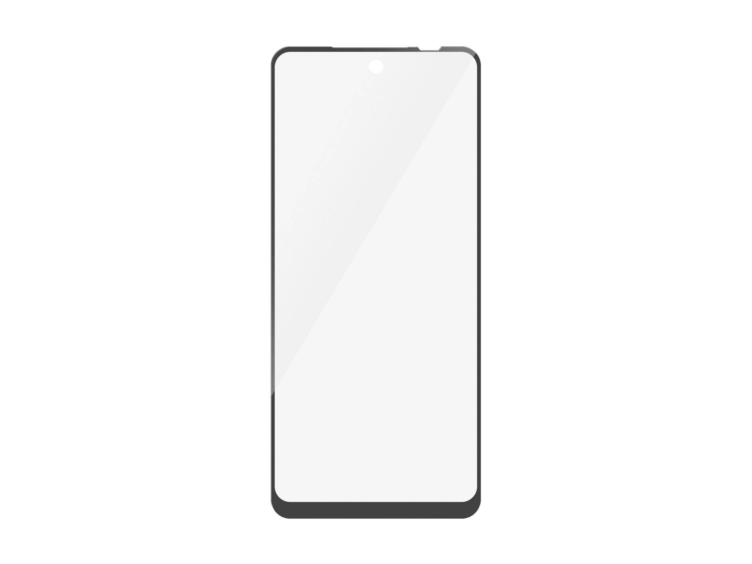 PanzerGlass Bildschirmschutz für Handy - ultrabreite PassformGlas - Rahmenfarbe