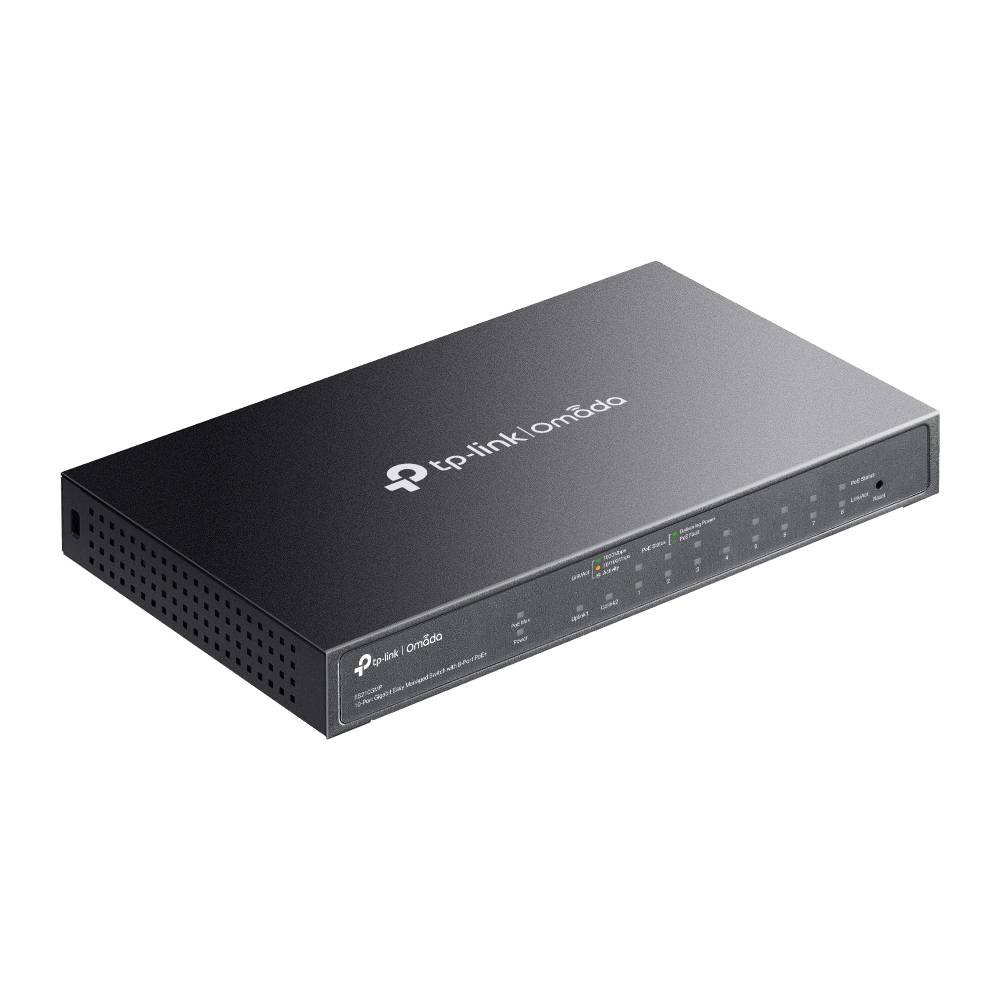 TP-LINK Omada ES210GMP V1 - Switch - managed - 8 x 10/100/1000 (PoE+)