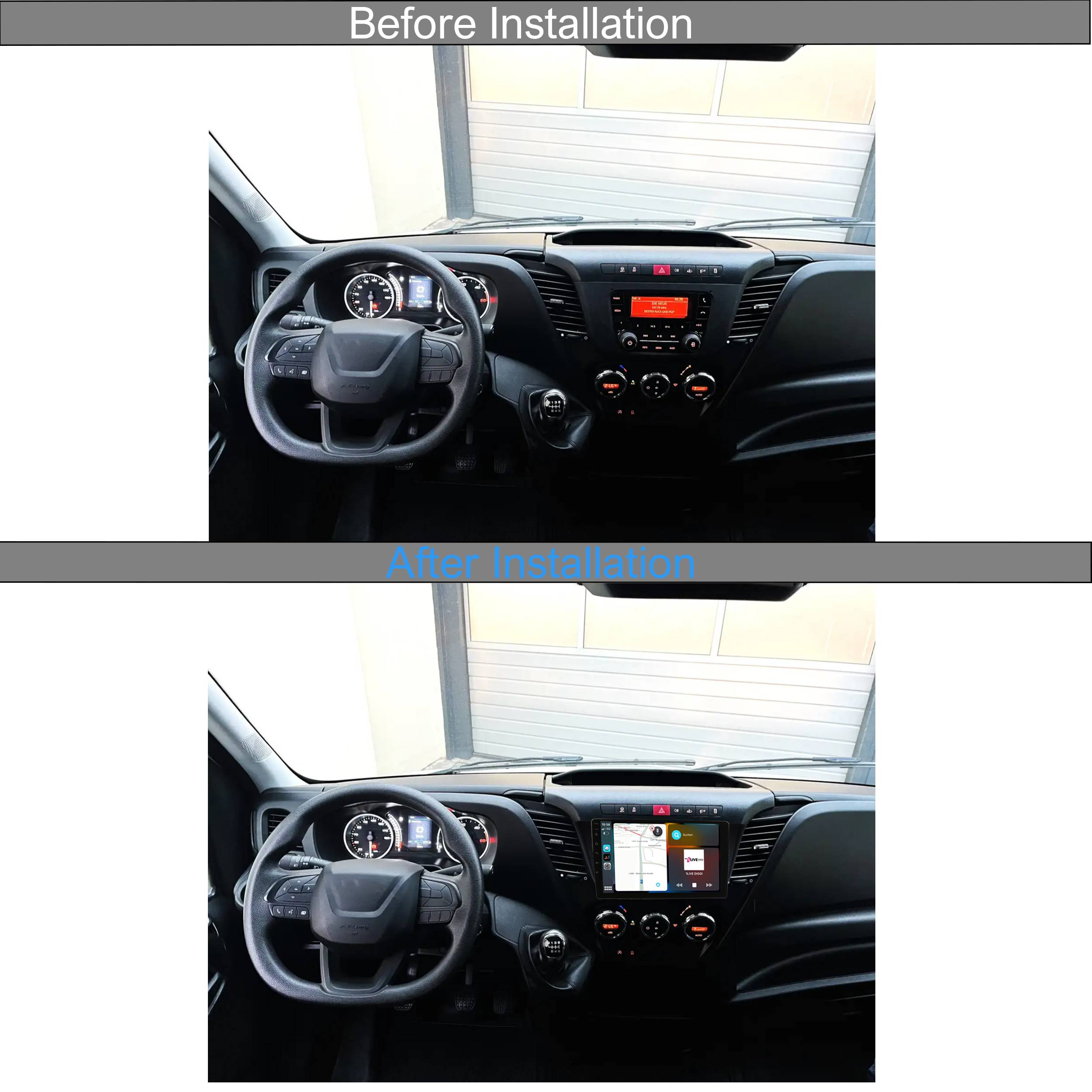 Für Iveco Daily 13-19 9" Touch Android Autoradio GPS Navi CarPlay AndroidAuto
