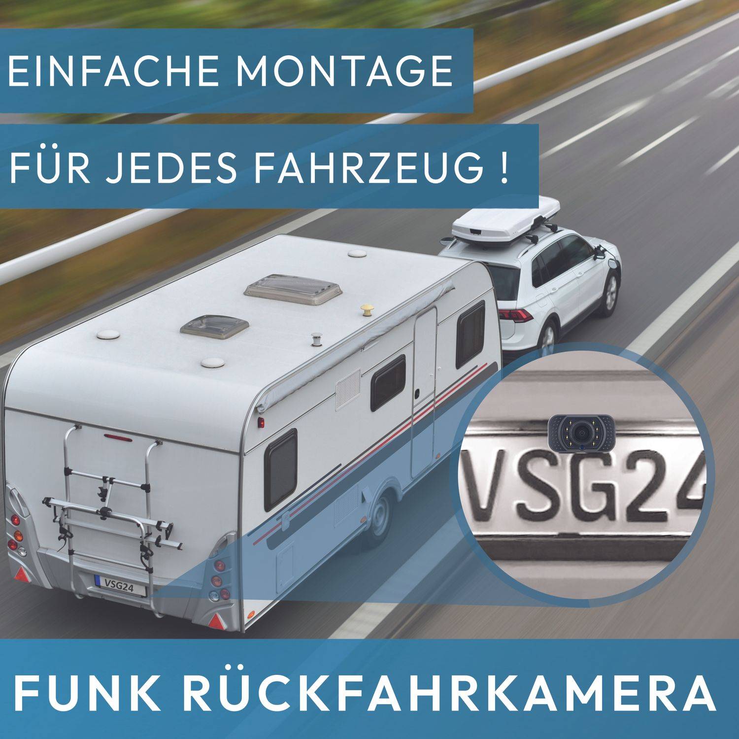 VSG24 7" FUNK-HD-Rückfahrkamera PREMIUM PRO HD 24581