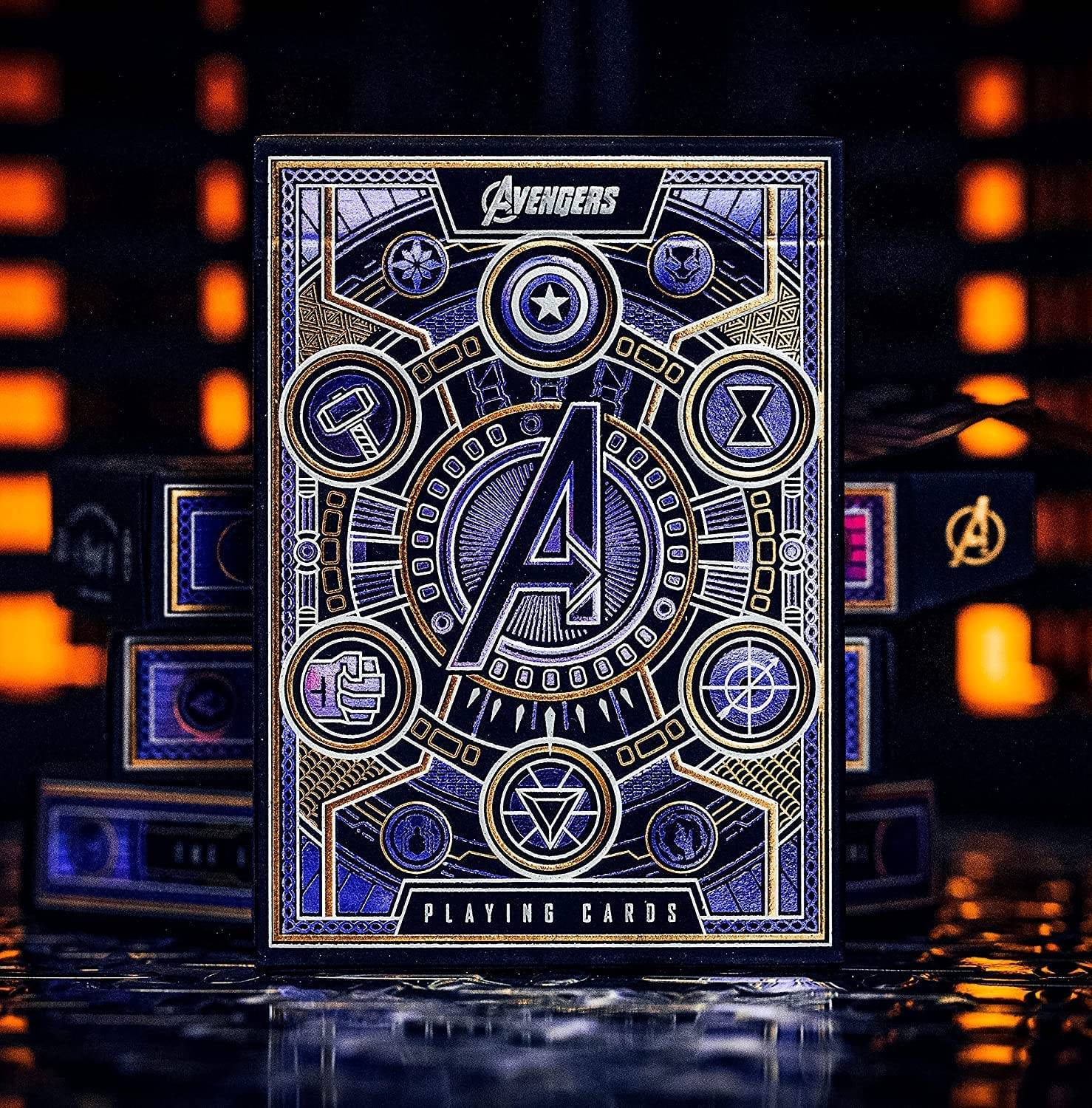 Theory11 - Kartendeck - Marvel Avengers: The Infinity Saga Kartenspiel Purple Karten Spielkarten