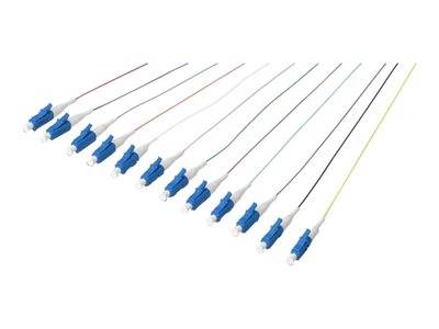 DIGITUS LWL Pigtails LC simplex OS2 12Stk 2.00m Multimedia-Technik Lichtwellenleiterkab