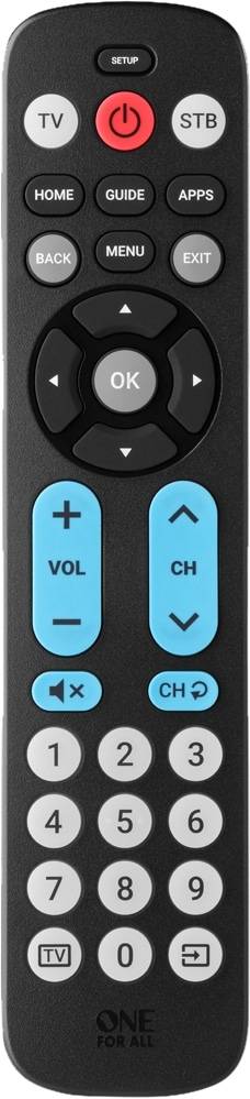 ONE FOR ALL Universal-Fernbedienung, mit großen Knöpfen, URC 6821