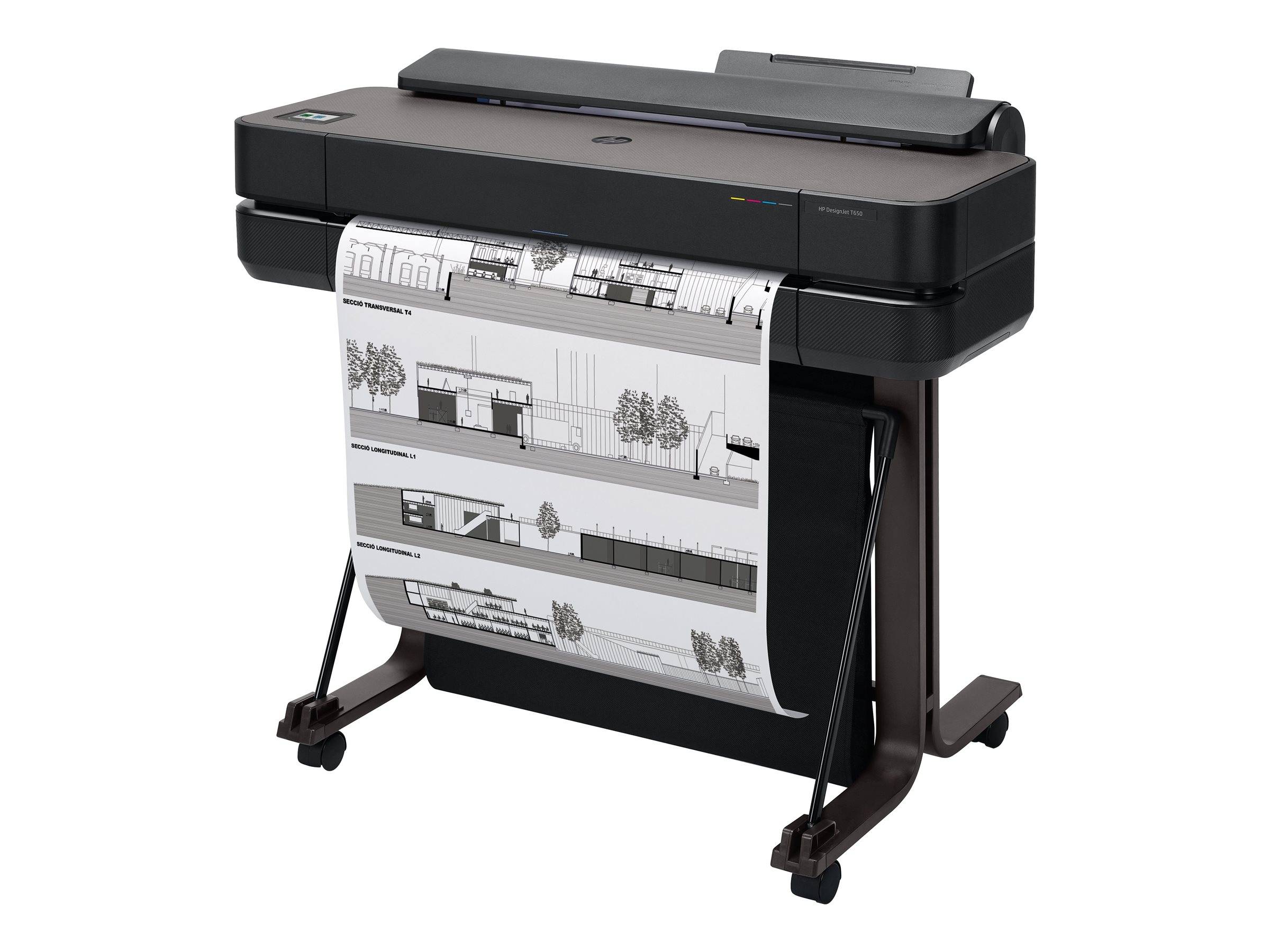 HP DesignJet T650 - 610 mm (24") Großformatdrucker - Farbe - Tintenstrahl - Rolle A1 (61,0 cm x 91,4 m)