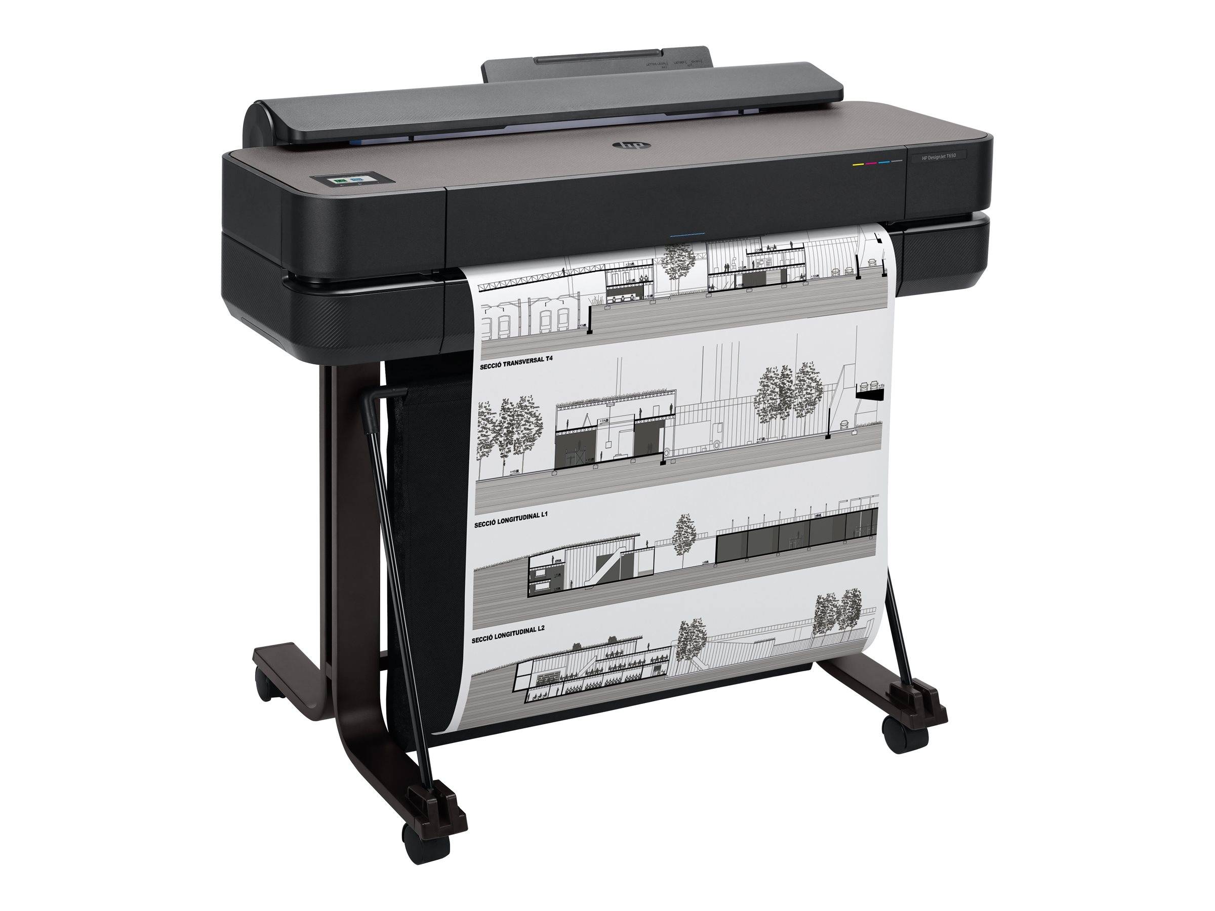HP DesignJet T650 - 610 mm (24") Großformatdrucker - Farbe - Tintenstrahl - Rolle A1 (61,0 cm x 91,4 m)