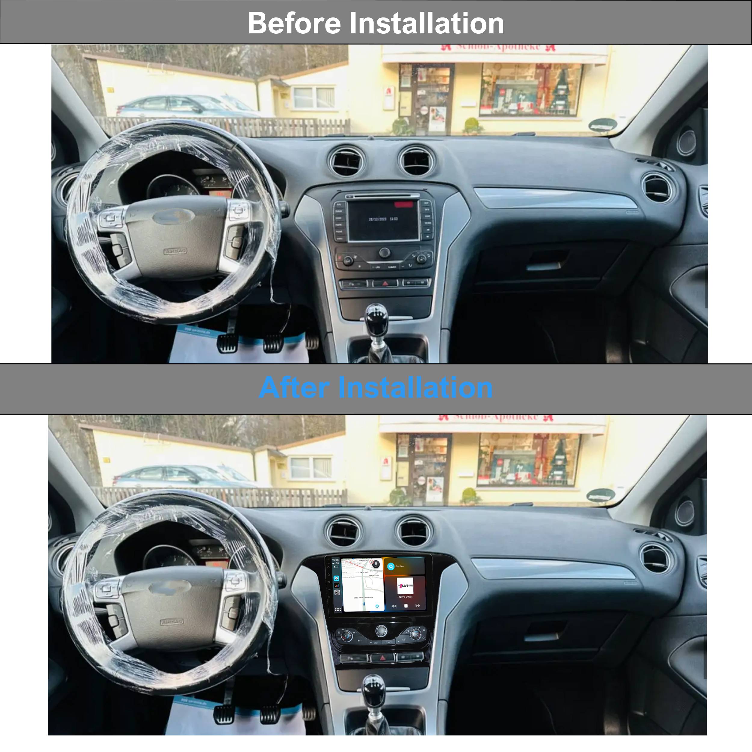 Für Ford Mondeo MK4 07-14 9" Touch Android Autoradio GPS CarPlay AndroidAuto