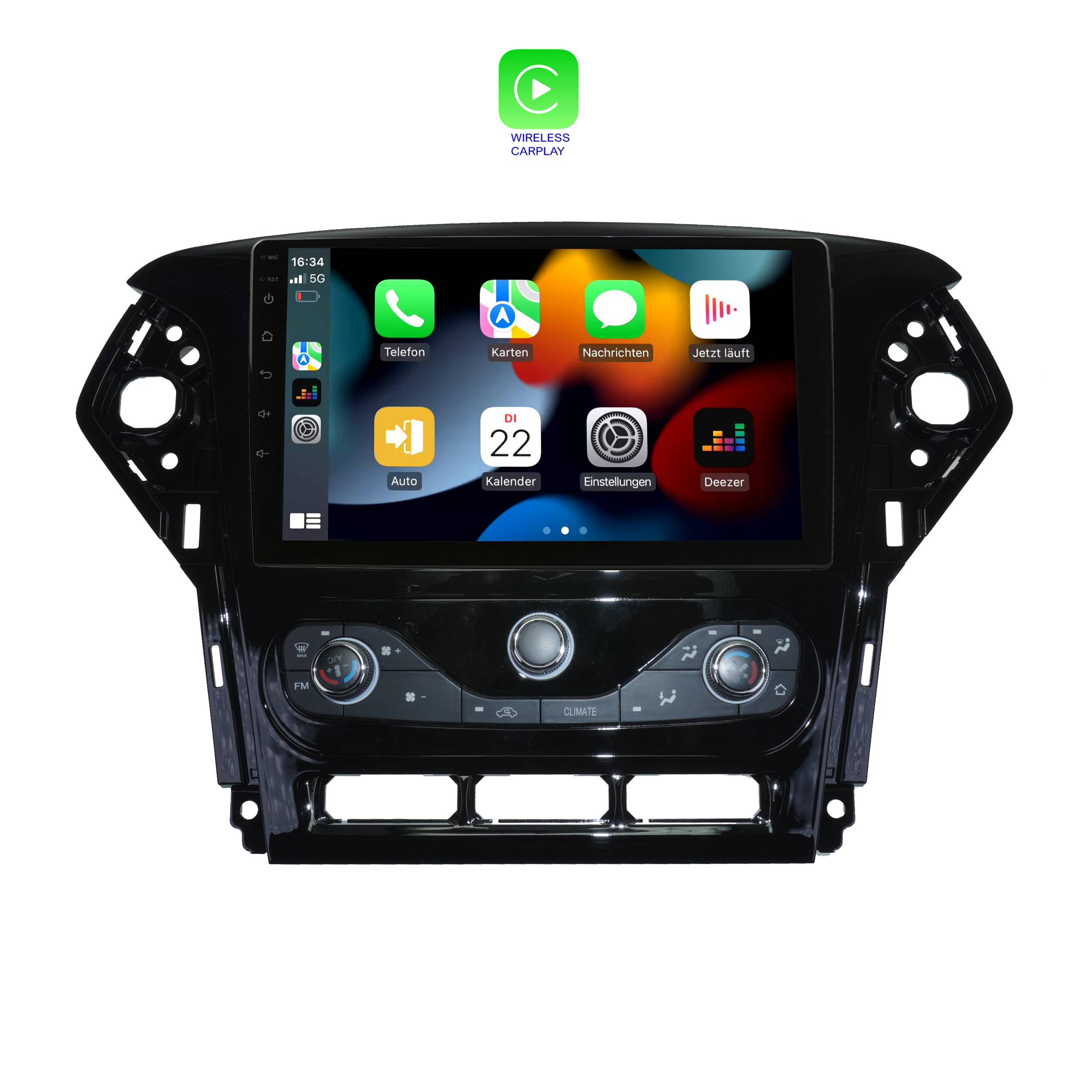 Für Ford Edge 07-14 9" Touch Android Autoradio GPS CarPlay AndroidAuto