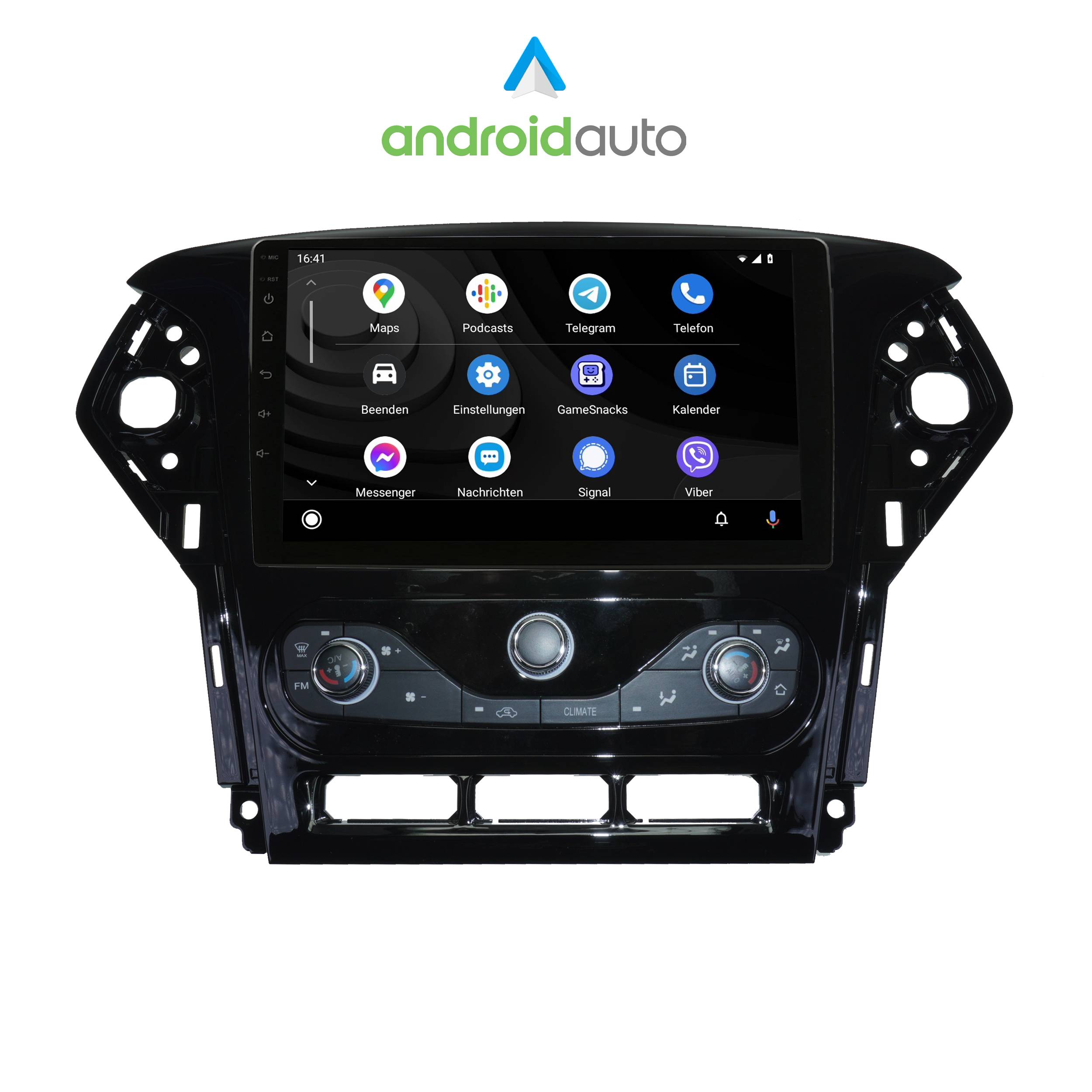 Für Ford Edge 07-14 9" Touch Android Autoradio GPS CarPlay AndroidAuto