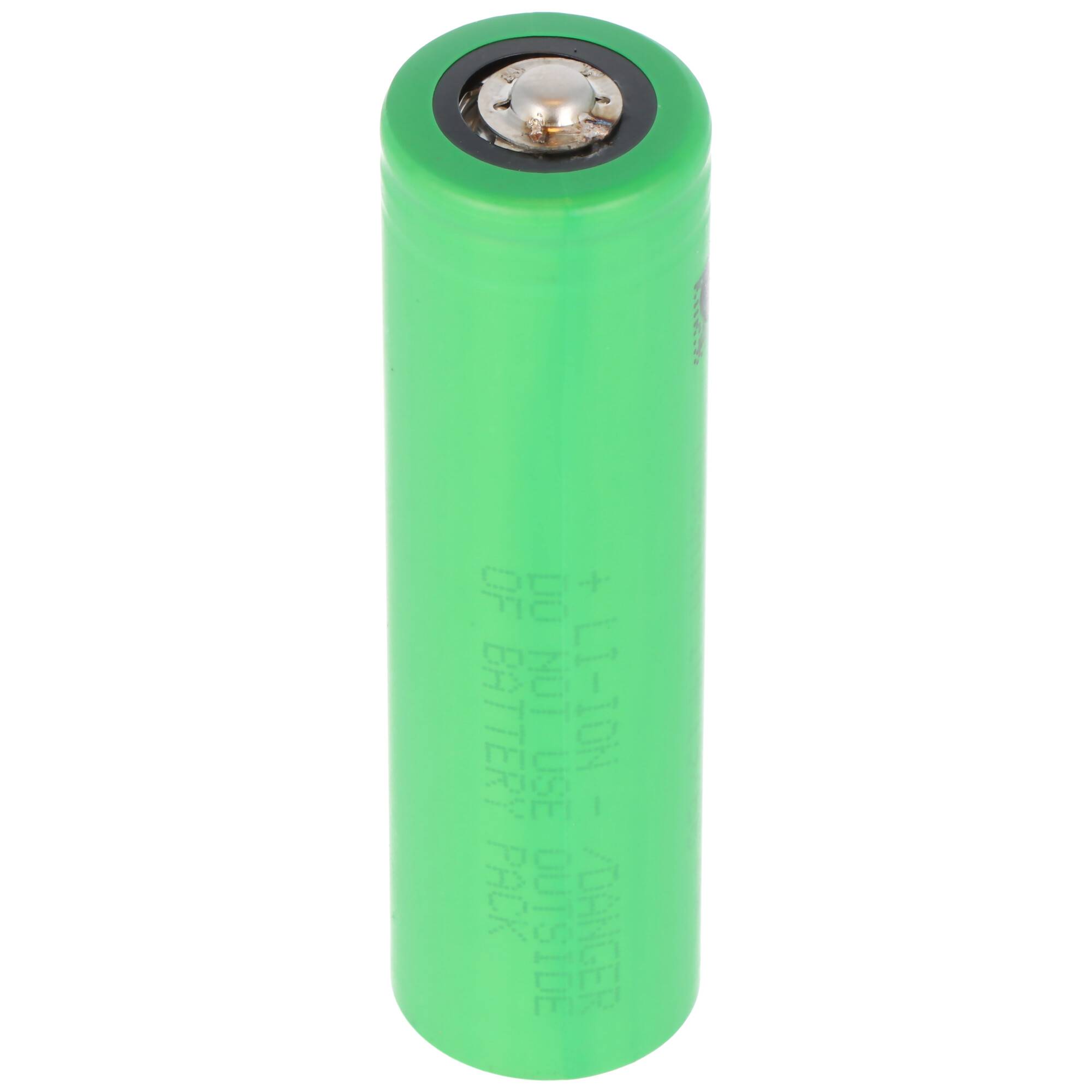 Sony Konion US18650VTC5D Akku 65x18,2mm, 3,6V bis 3,7V 2800mAh, maximal 35A Stromabgabe, Button Top, Pluspol erhöht