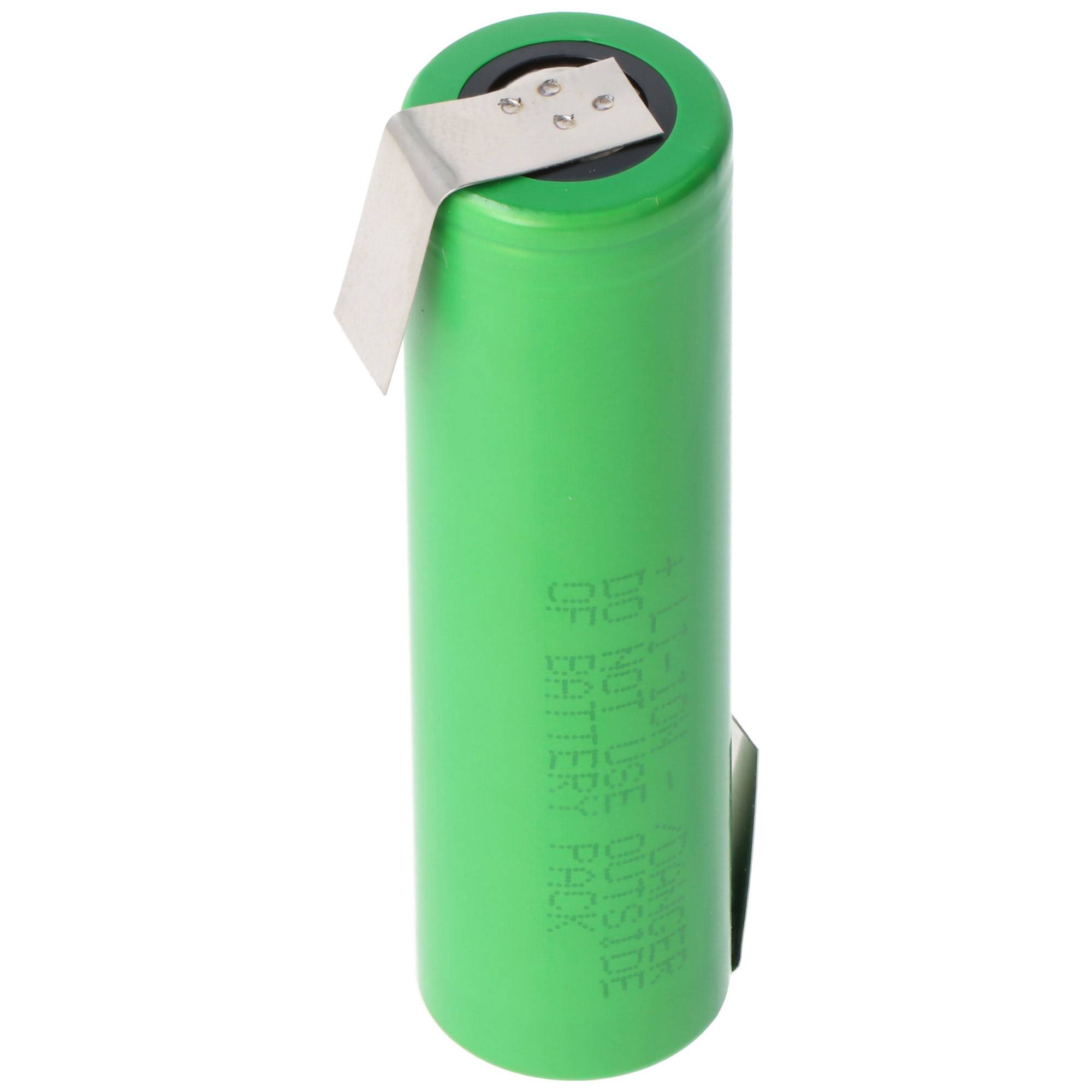 Sony Konion US18650VTC5D Akku, 3,6V bis 3,6V 2800mAh, maximal 35A Stromabgabe, mit Lötfahne Z-Form