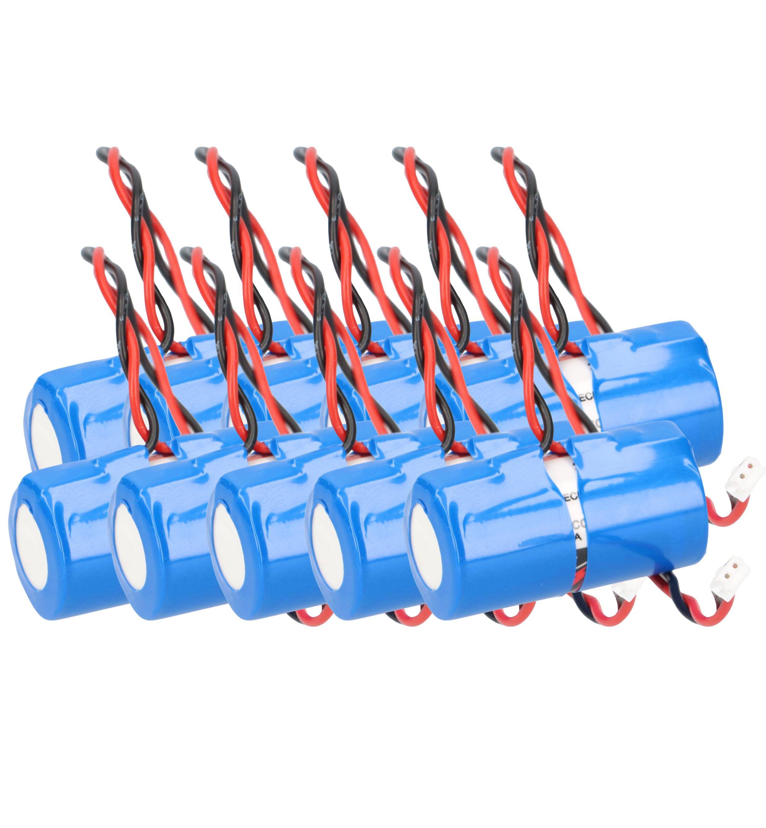 10x Lithium Batterie kompatibel für DOM ENiQ Guardian S Schließzylinder