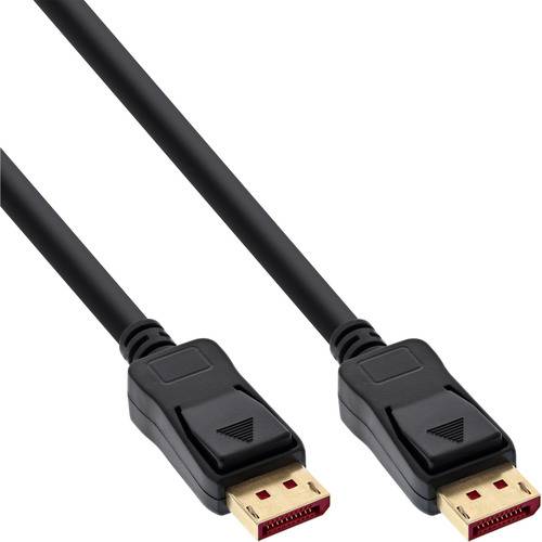 InLine® DisplayPort 1.4 Kabel, 8K, schwarz, vergoldete Kontakte, 1m Kabel