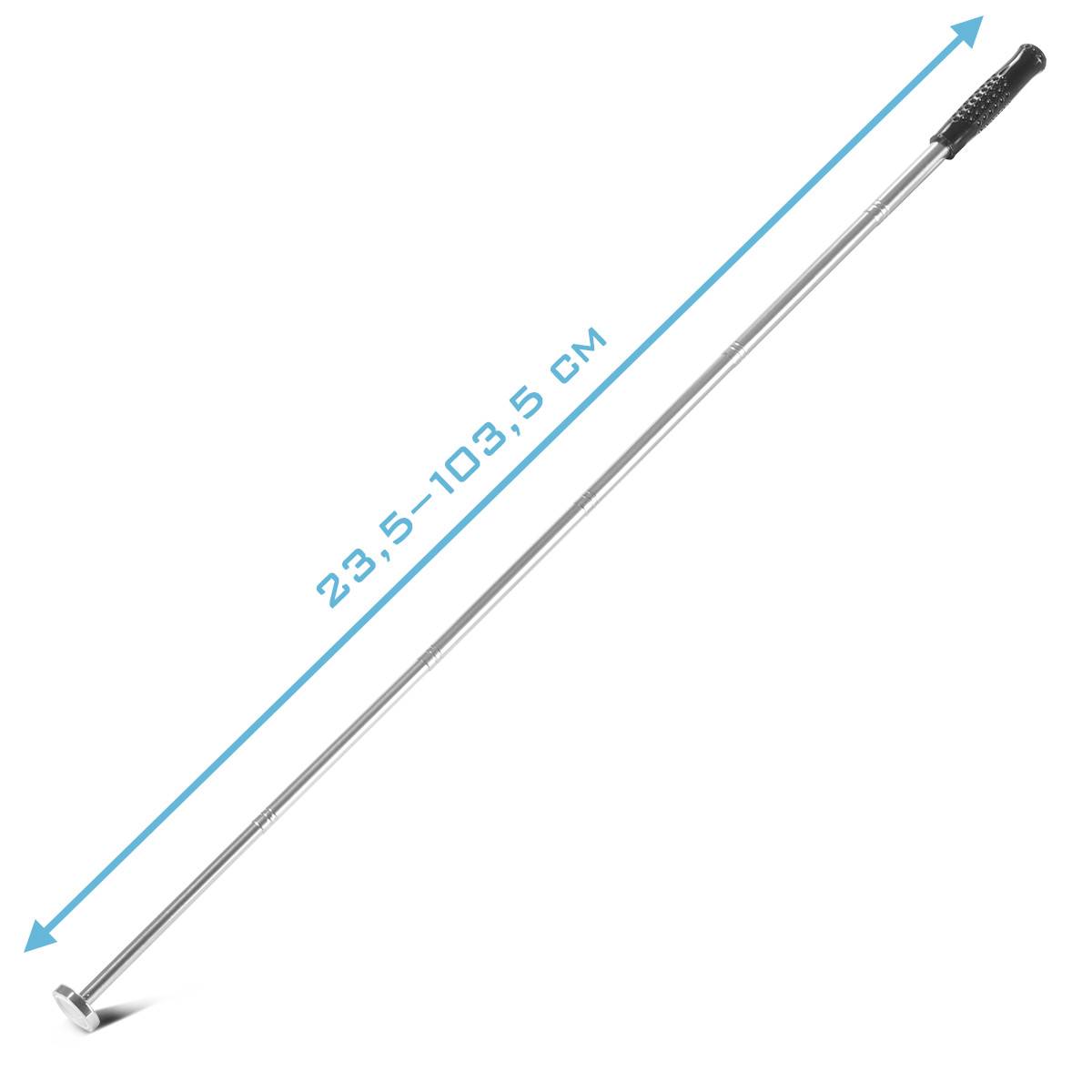 STAHLWERK Teleskop Pick-up Tool, Teleskopmagnet, Magnetstab, Magnetheber 2er Set