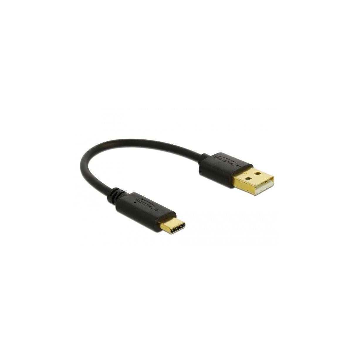 80954 - USB Ladekabel Typ-A zu USB Type-C 3 A 15 cm