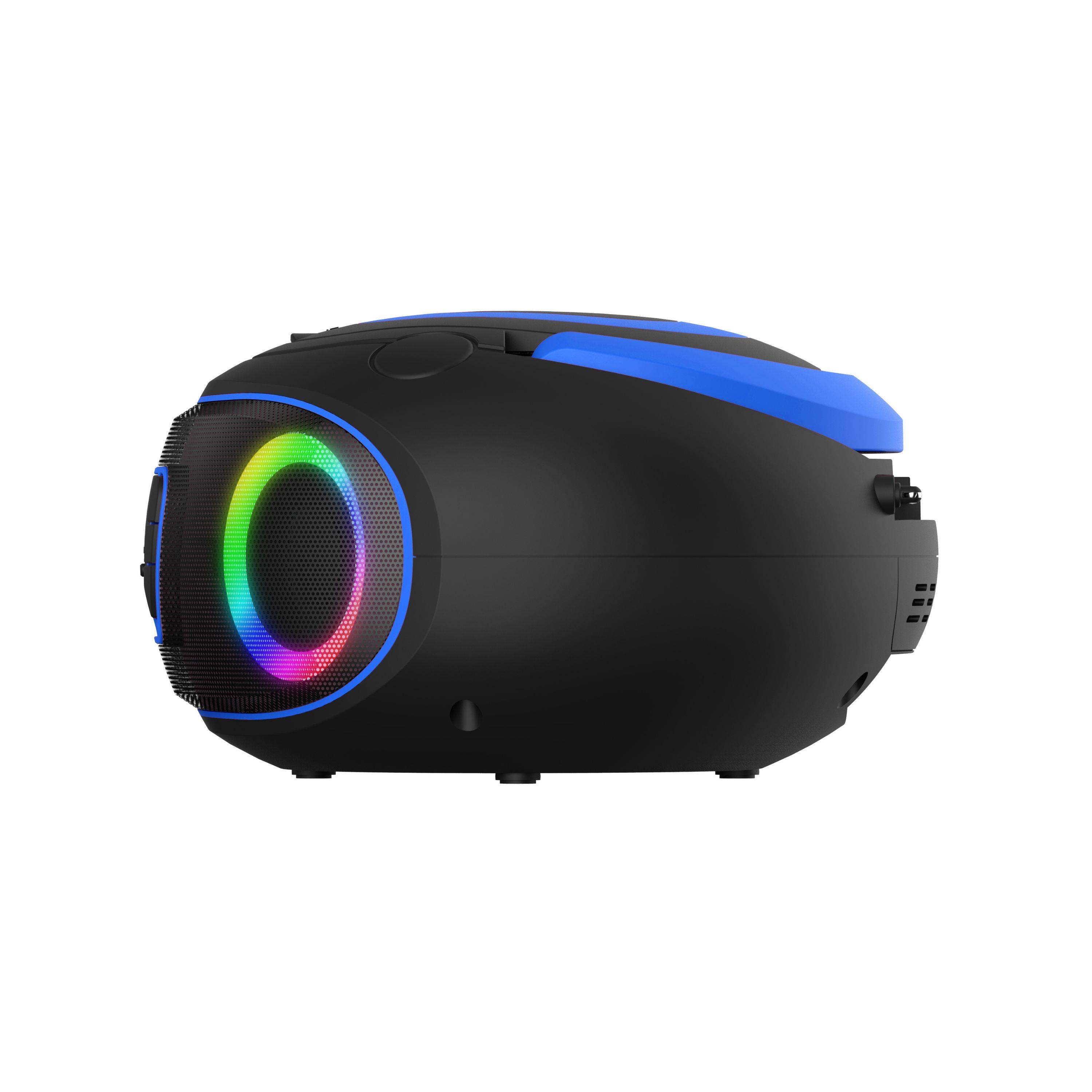 DENVER TDB-212BU Retro-Boombox: DAB+/FM, Bluetooth, USB, CD, AUX, MP3, LCD, Stereo mit Lichteffekten