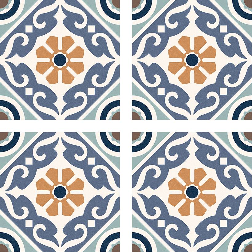 RIONI MIX 16.5 x 16.5 Feinsteinzeug Wand- und Bodenfliese-1.1 m² (40 Fliesen)