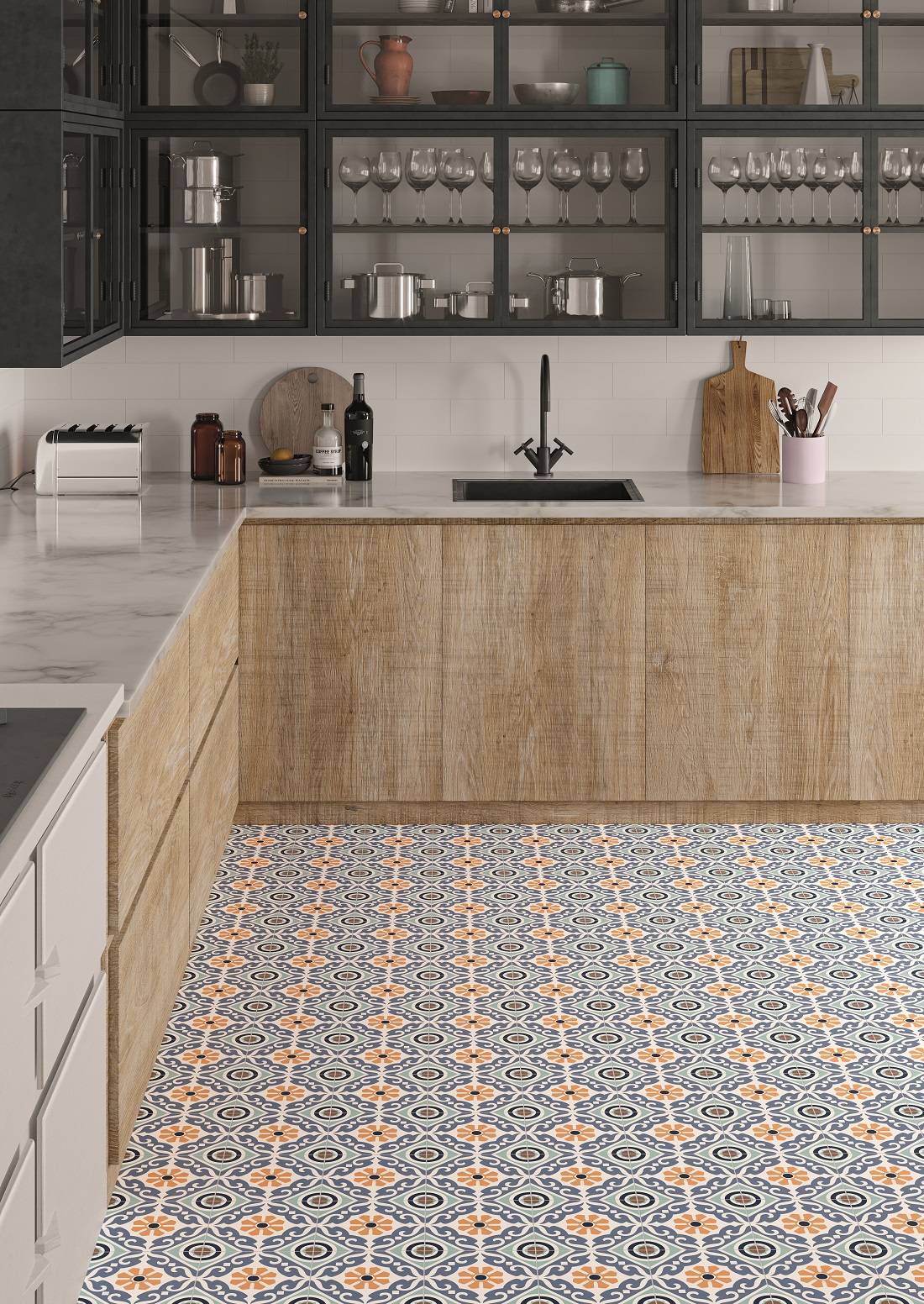 RIONI MIX 16.5 x 16.5 Feinsteinzeug Wand- und Bodenfliese-0.55 m² (20 Fliesen)