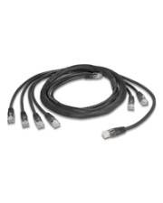 Delock RJ45 Trunk-Kabel 4 x Stecker zu 4 Cat.5e UTP schwarz