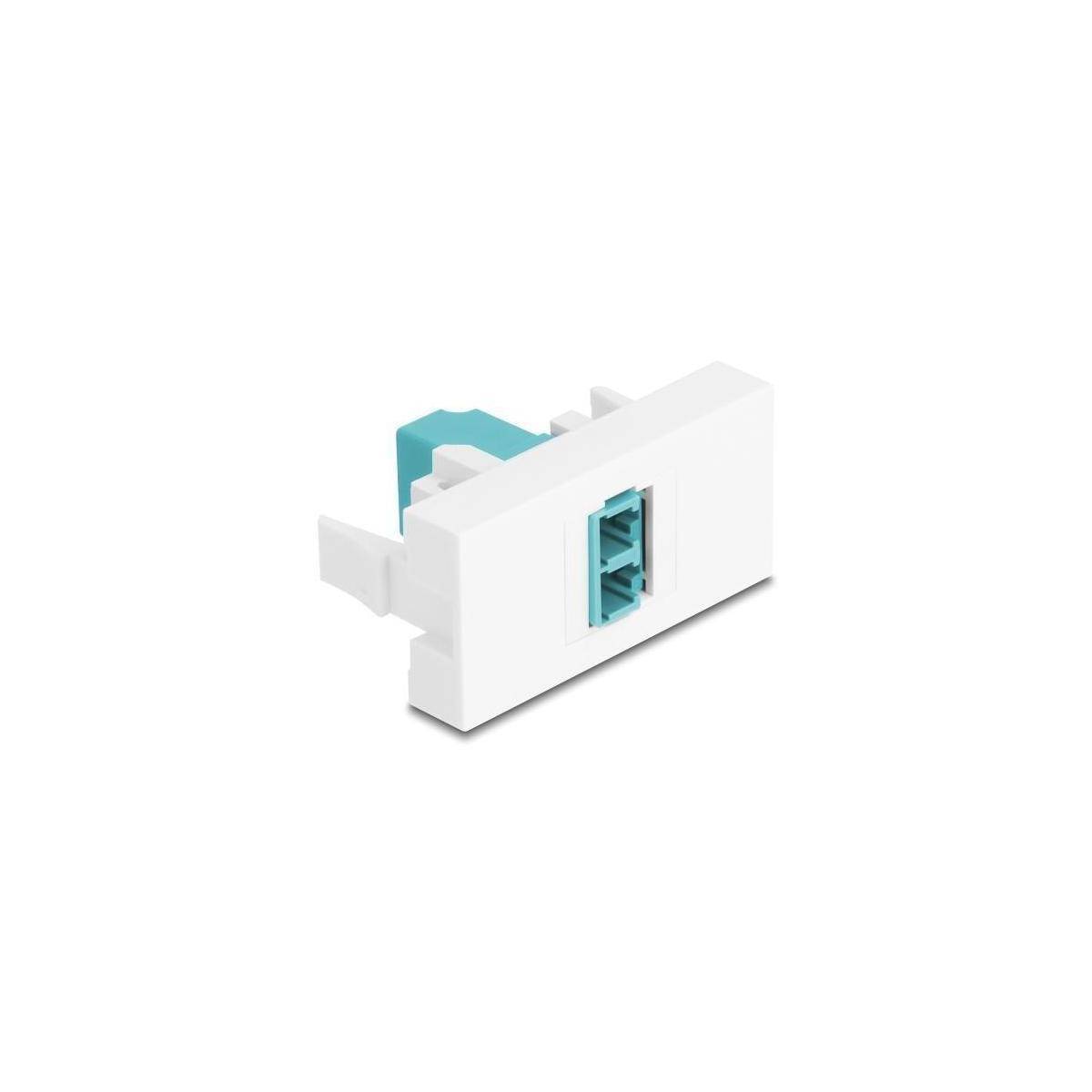 90845 - Easy 45 Modul LC Duplex Buchse zu LC Duplex Buchse weiß aqua