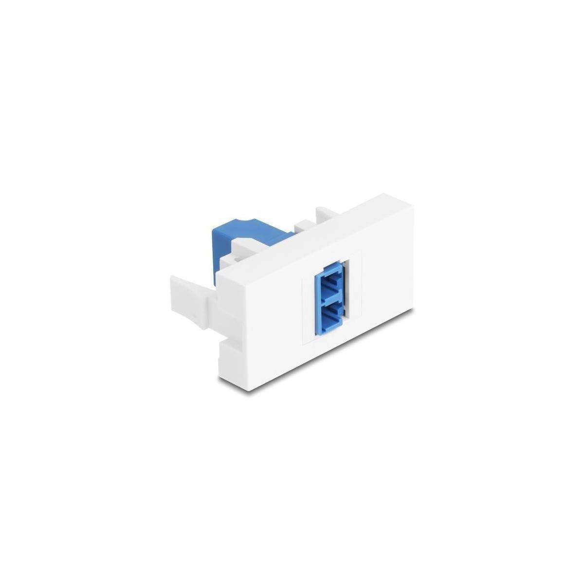 90847 - Easy 45 Modul LC Duplex Buchse zu LC Duplex Buchse weiß blau