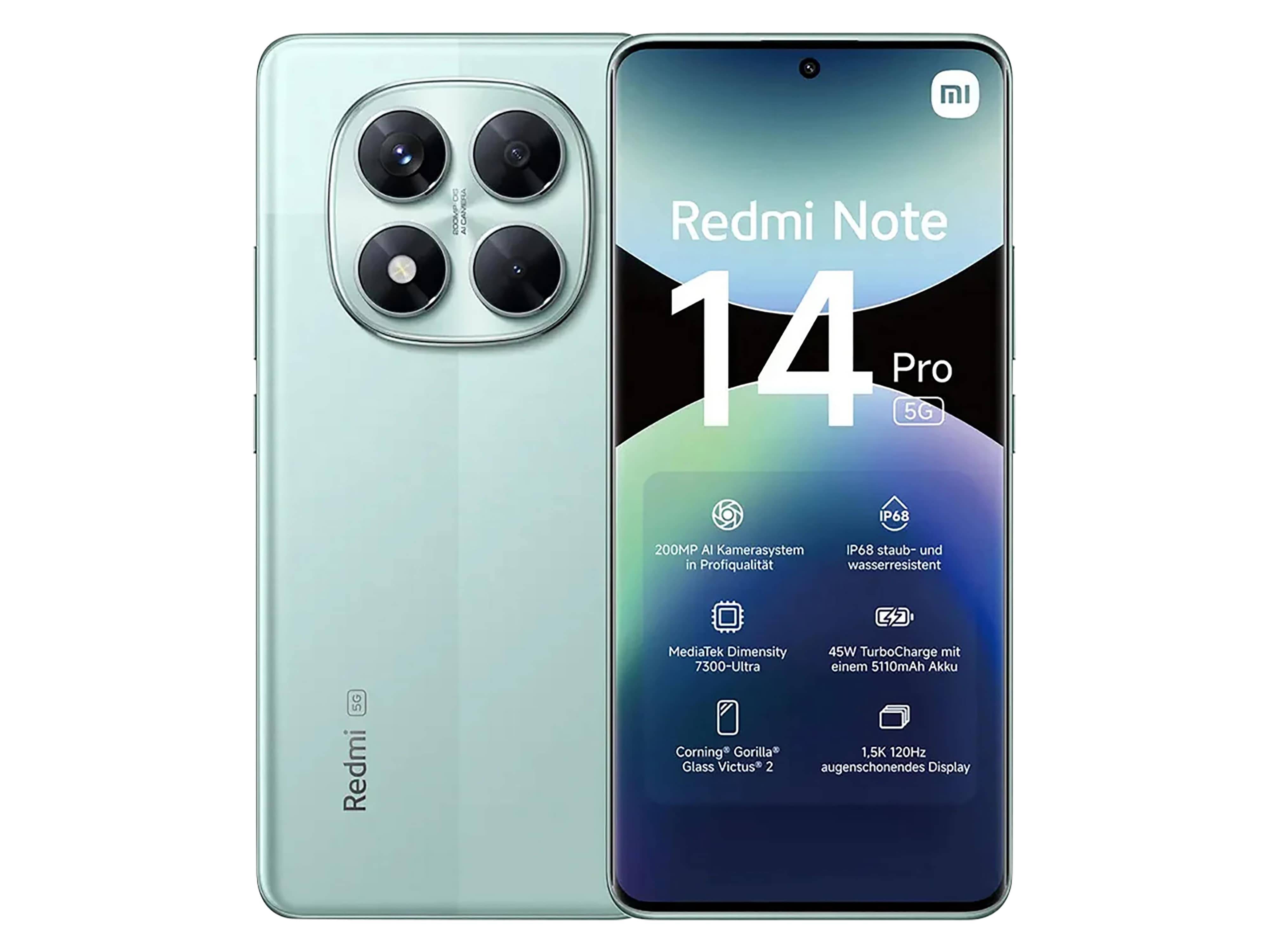 XIAOMI Smartphone Redmi Note 14 Pro 5G 256GB grün