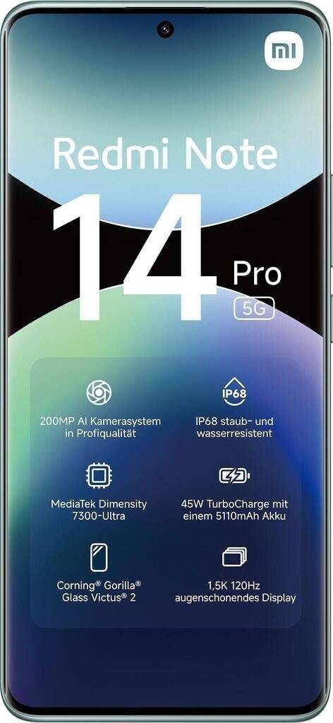 Xiaomi Redmi Note 14 Pro 5G 256GB/8GB Coral Green