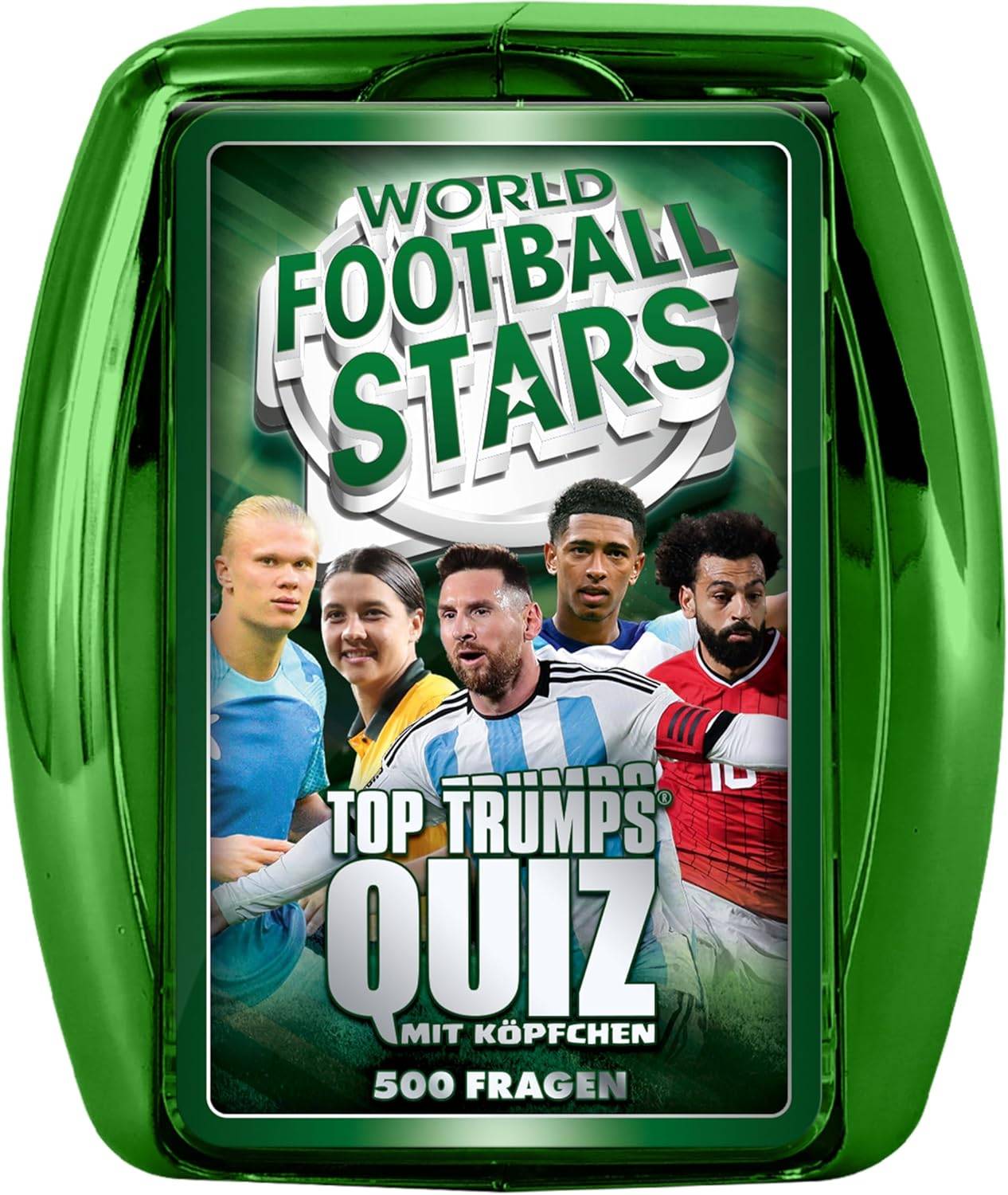 Top Trumps Quiz - Weltfußball Stars (grün) Ratespiel Wissensspiel Fragespiel Gesellschaftsspiel