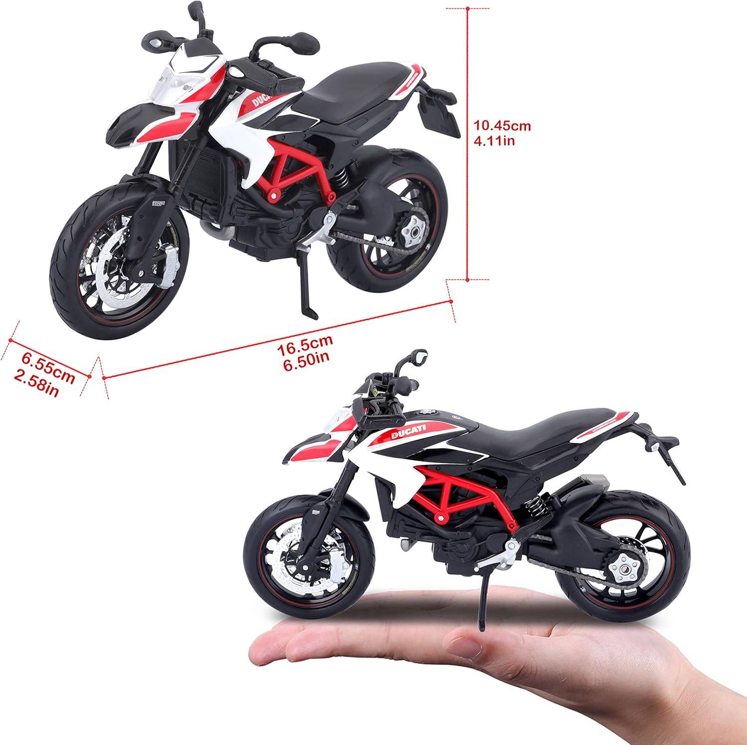 Maisto 5-13015 - Modellmotorrad - Ducati Hypermotorad SP (Maßstab 1:12) Modell Motorrad