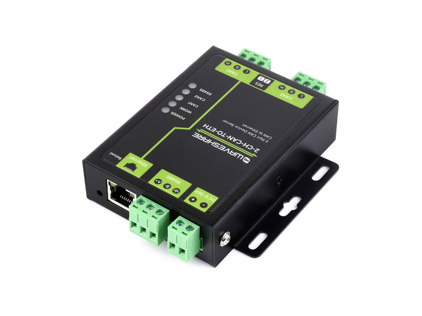 WaveShare Industrial Grade 2CH CAN to Ethernet Server