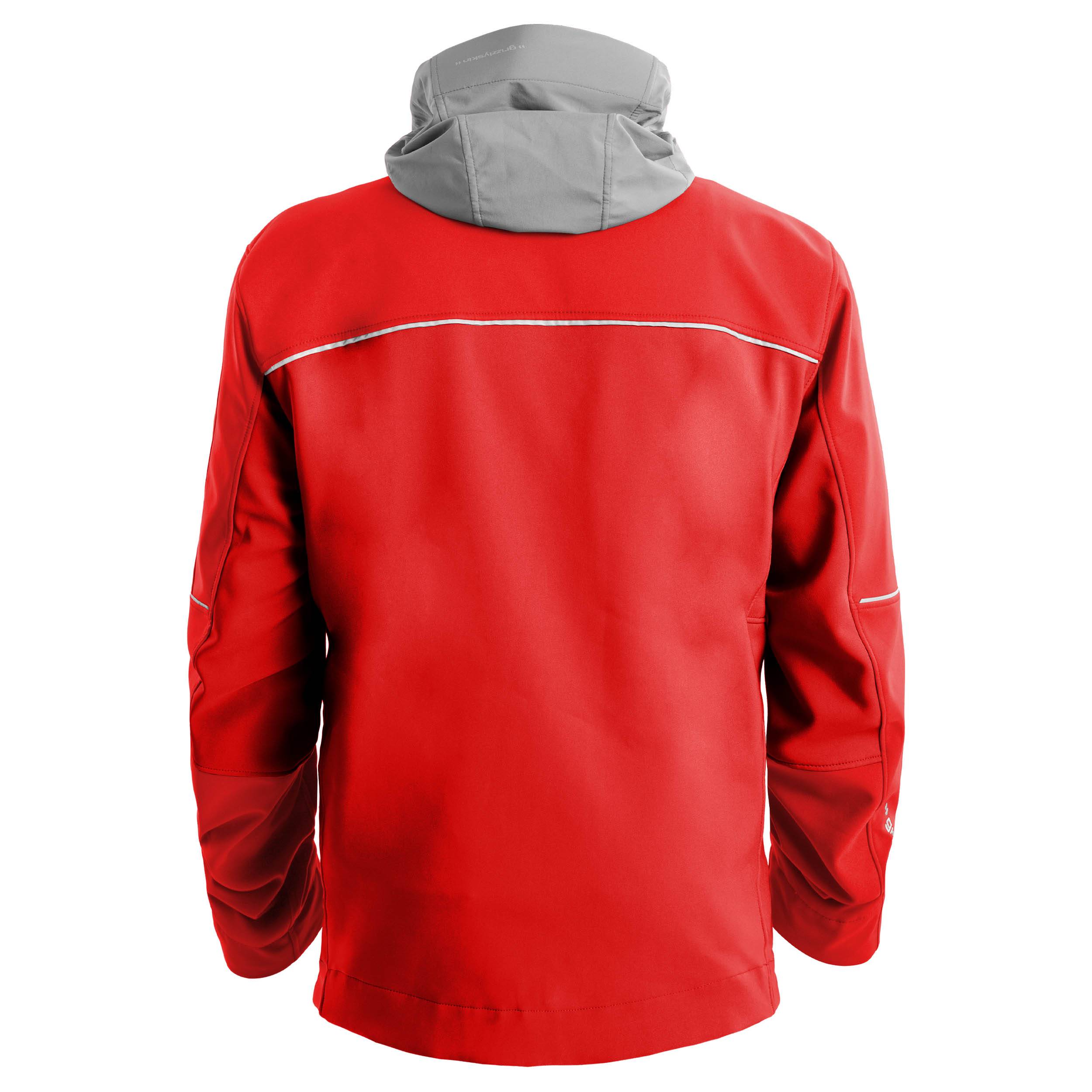 QUALITEX HIGH QUALITY WORKWEAR Softshelljacke RESIST - rot/grau - Herren: S